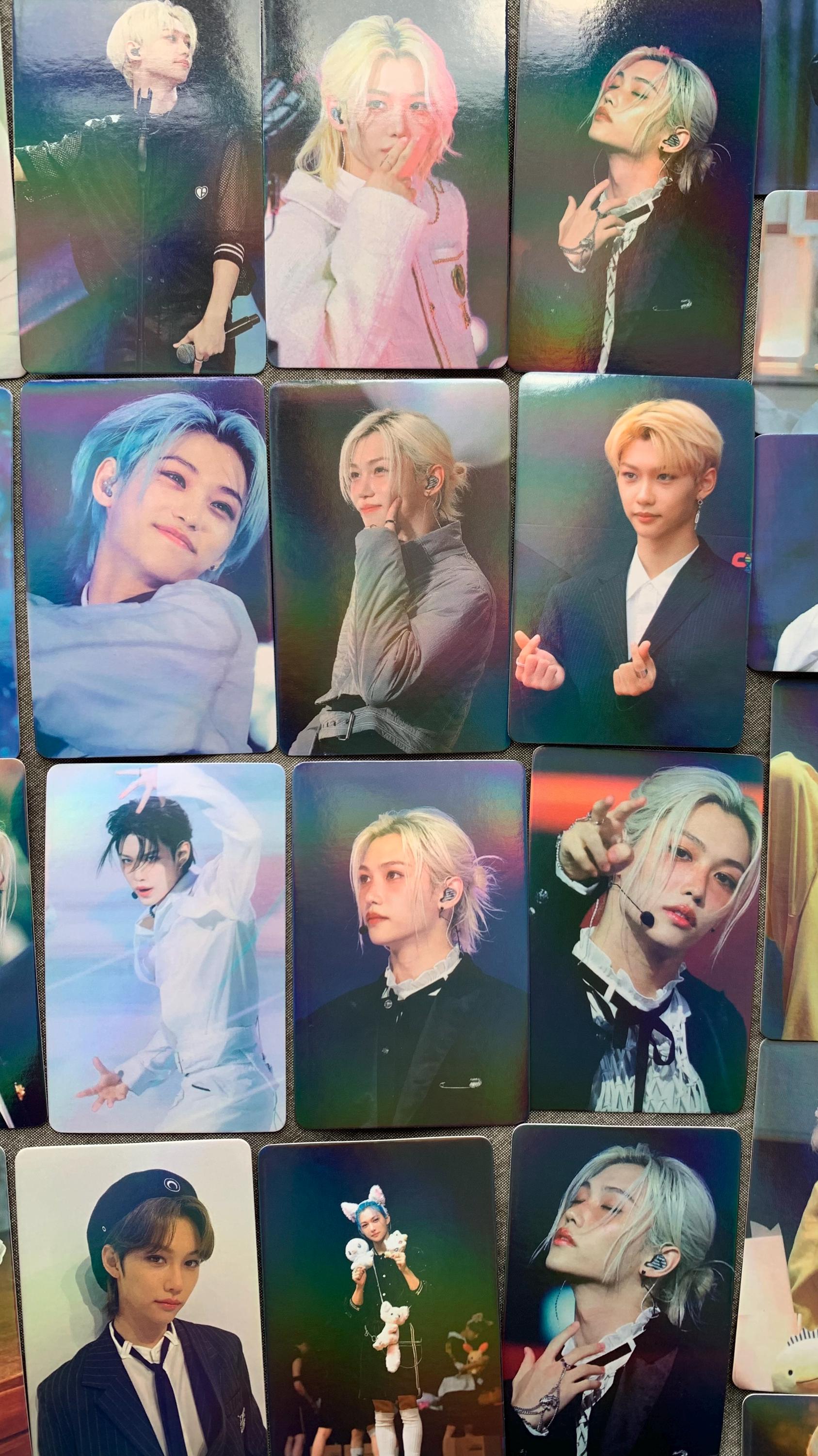 Felix 55pc laser lomo cards Stray Kids Merch KPOP Yongbok Bangchan Leeknow Hyunjin SKZ gift for STAY C030