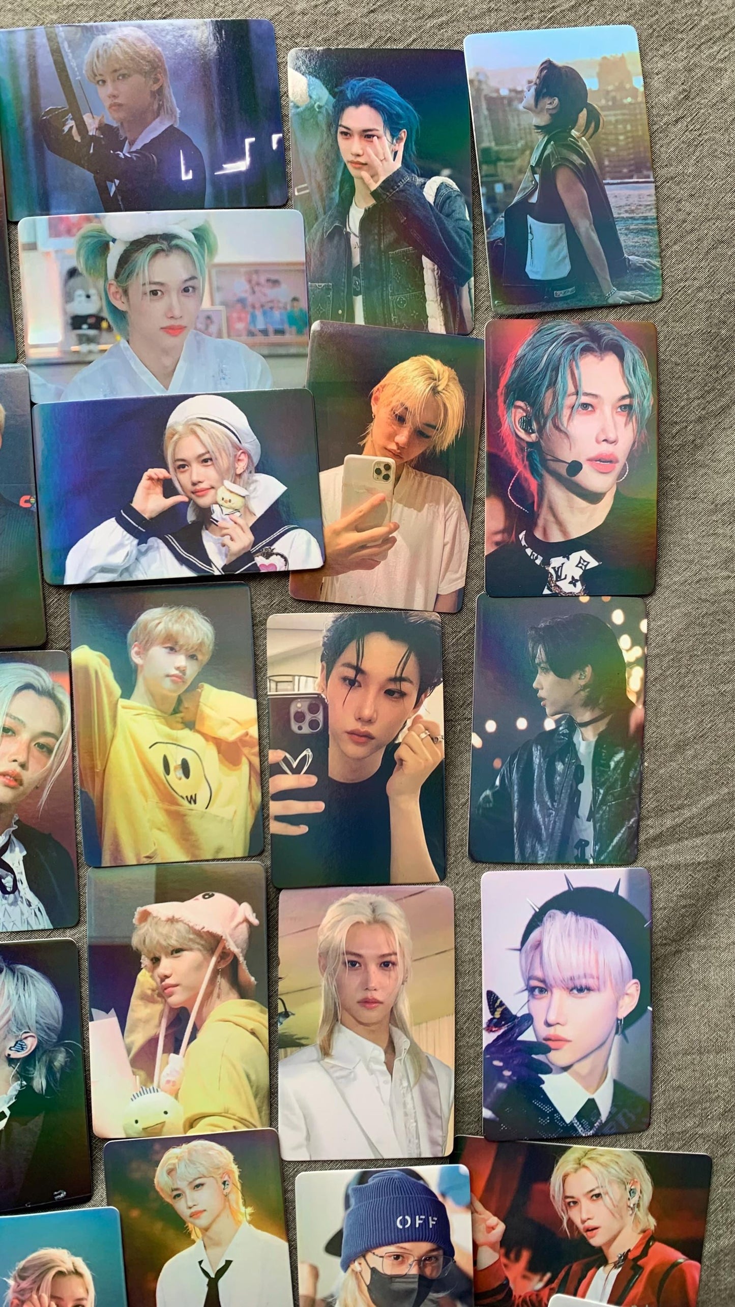 Felix 55pc laser lomo cards Stray Kids Merch KPOP Yongbok Bangchan Leeknow Hyunjin SKZ gift for STAY C030