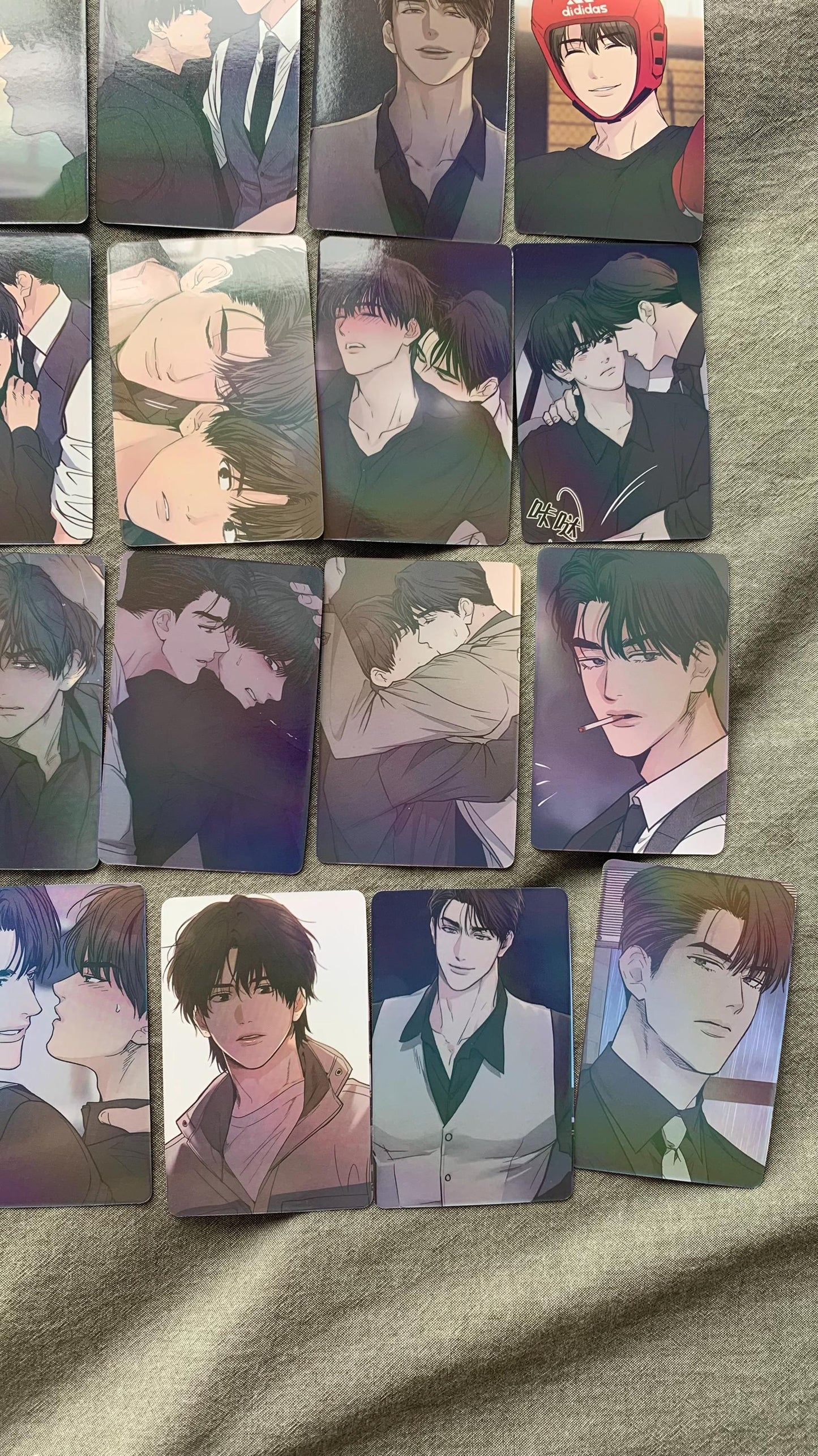 Payback 55pc Laser cards Jae Yoon Myeongshin Song Yoohan Lee Yaoi Manhwa BL manga C034