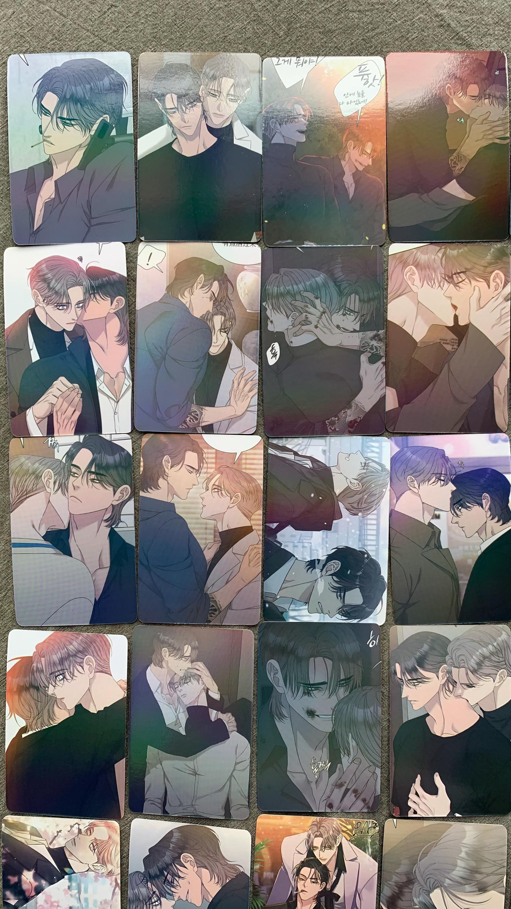 Scumbag/Gaechaban 55pc Laser cards taming the tiger Yaoi Manhwa BL manga C036