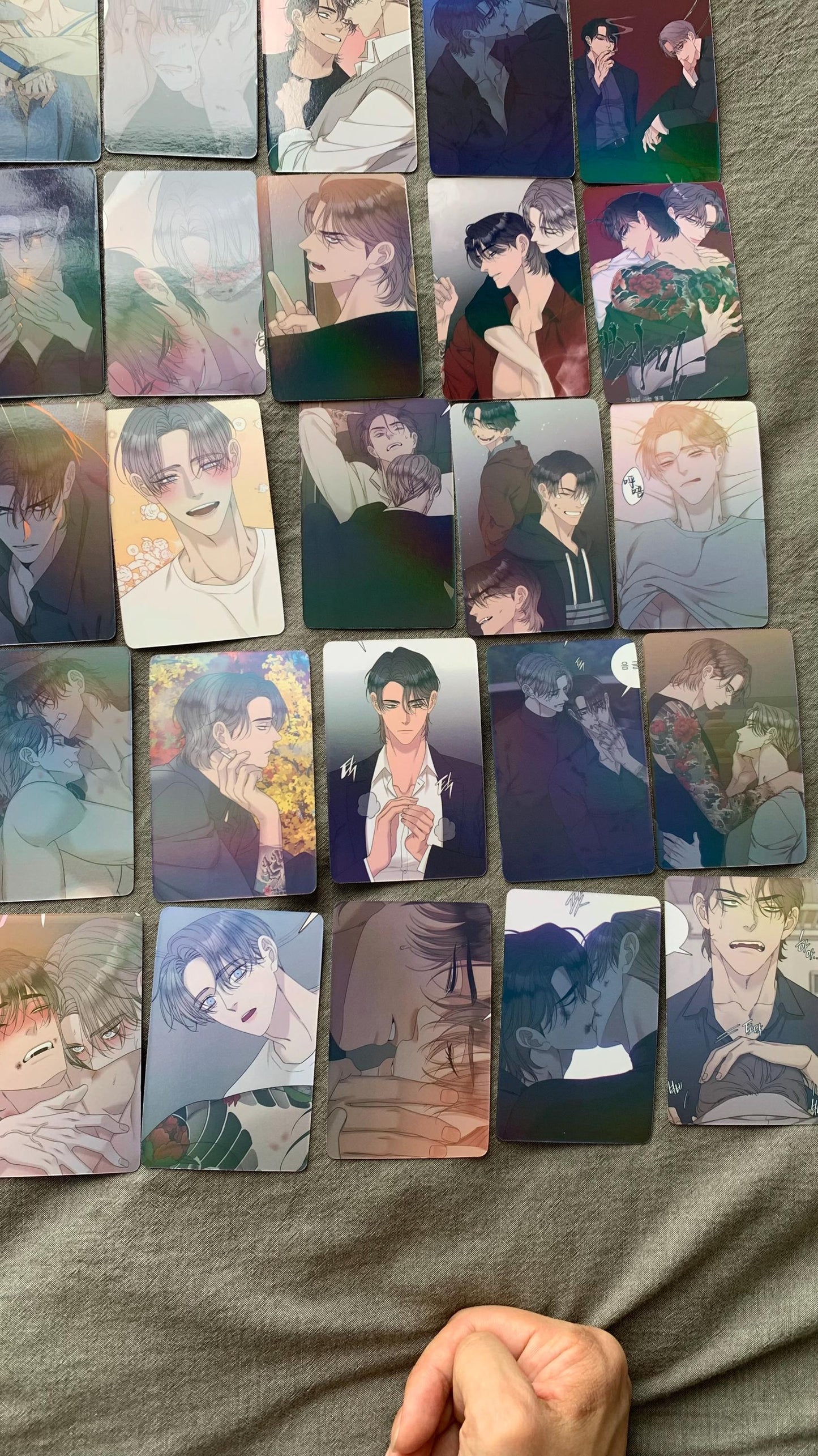 Scumbag/Gaechaban 55pc Laser cards taming the tiger Yaoi Manhwa BL manga C036