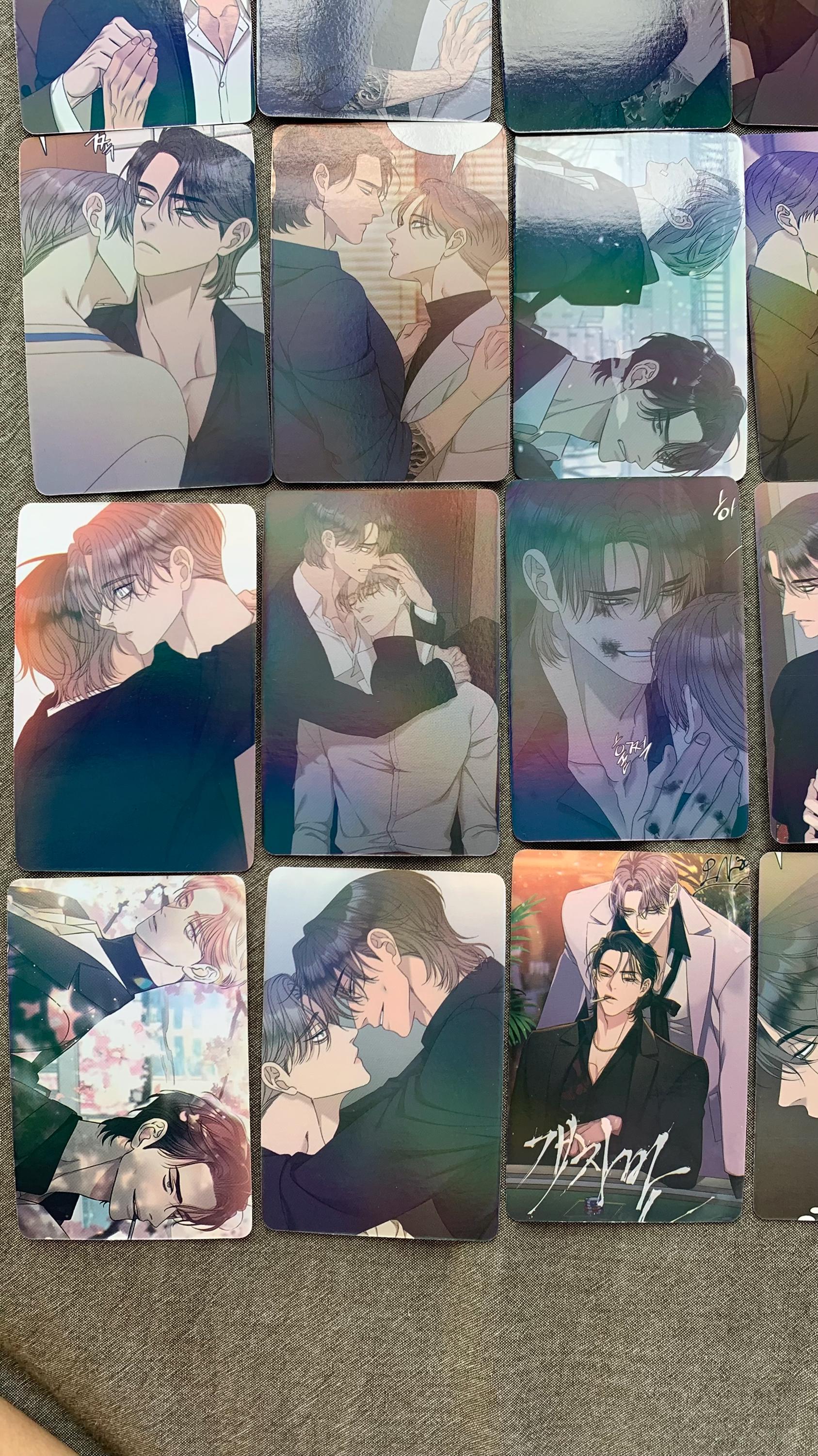 Scumbag/Gaechaban 55pc Laser cards taming the tiger Yaoi Manhwa BL manga C036