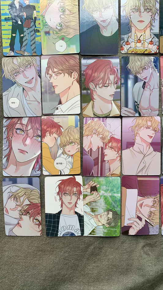 Honey Trouble 55pc Laser cards Jiheon YOON Wooju OHN Yaoi Manhwa BL manga C038