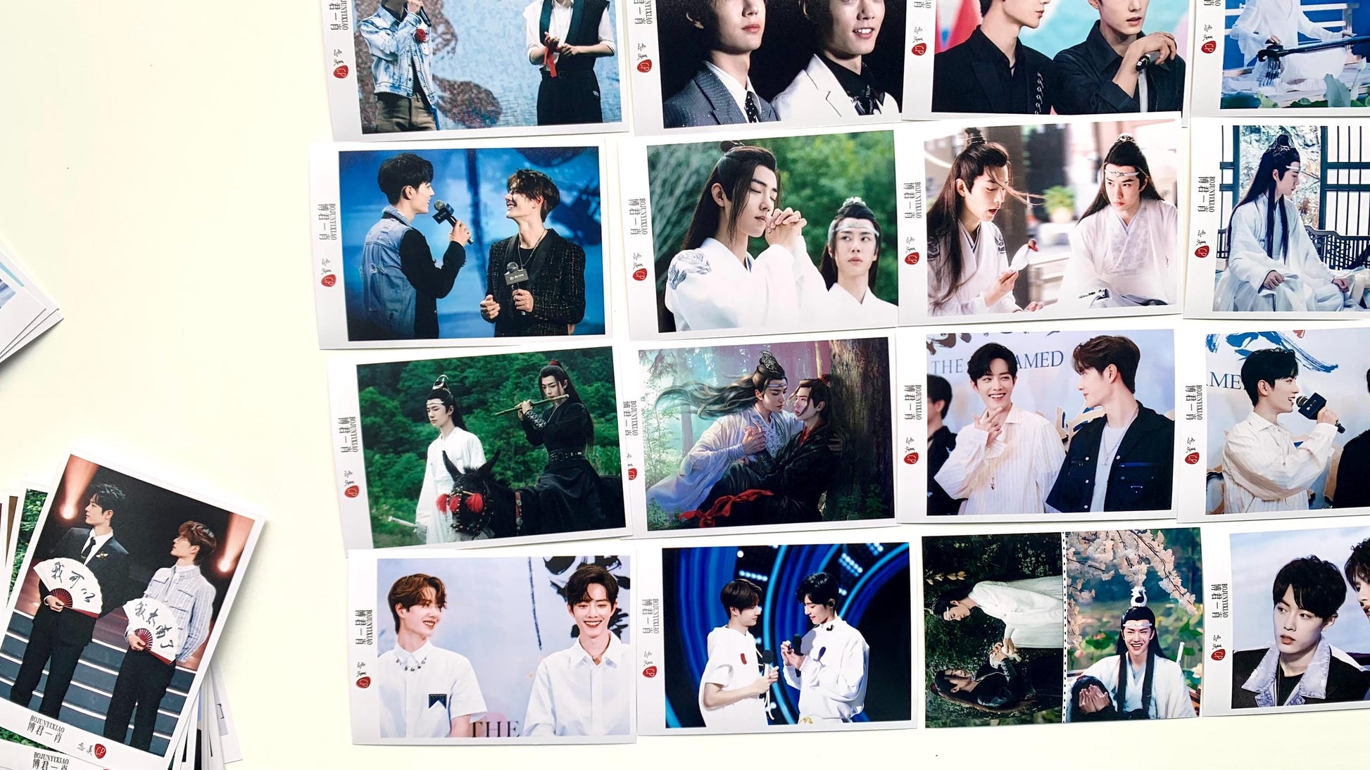 60 pcs/set photos fan made The Untamed Wei Wuxian Lan Wangji MDZS BJYZ BL gift yibo xiao zhan 忘羨 陈情令 魔道祖師 Grandmaster of demonic C008