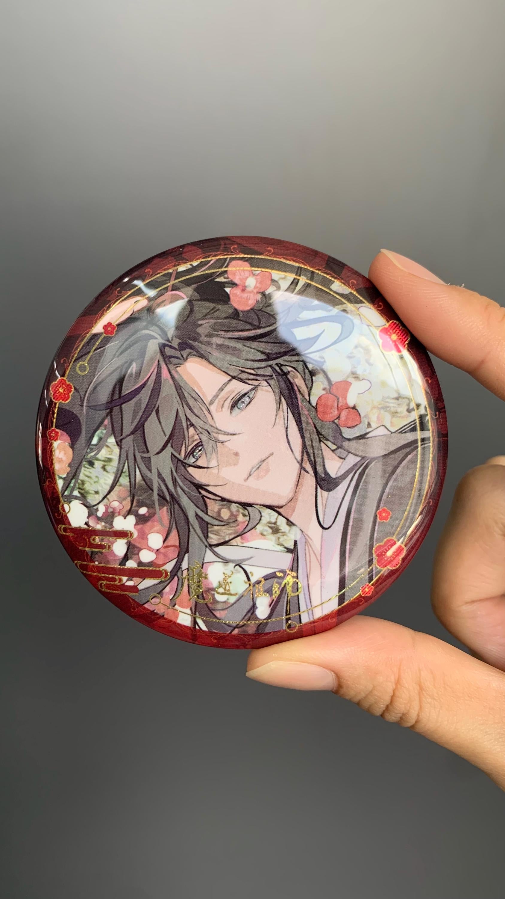 8pc/set MDZS badges! Wei Wuxian Lan Wangji Mo Dao Zu Shi Grandmaster of demonic cultivation Founder of Diabolism MDZS manghua goodies C039