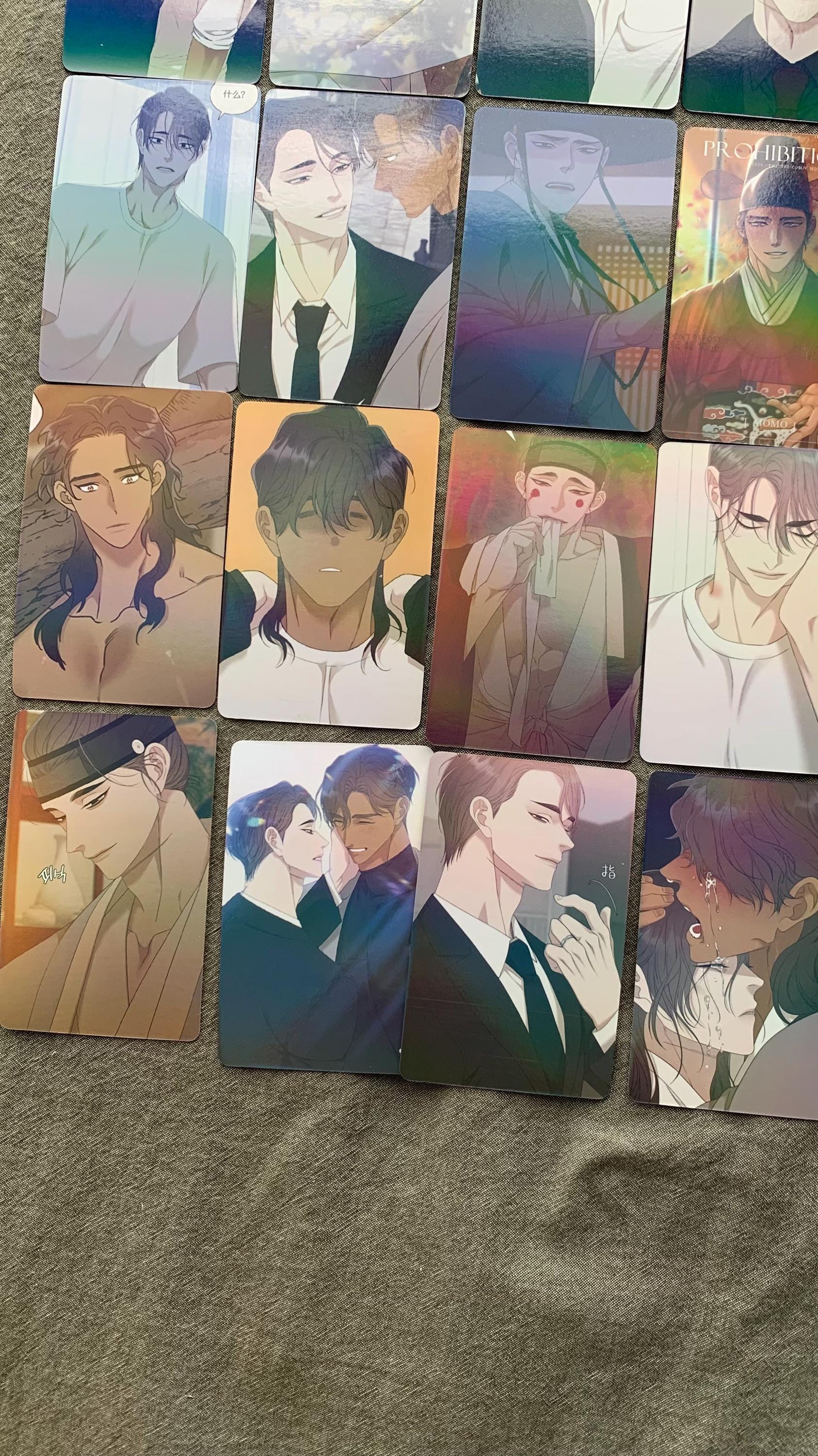 Taming The Tiger 55pc Laser cards Beom Geum Hoo Ahn Yaoi Manhwa BL manga C041