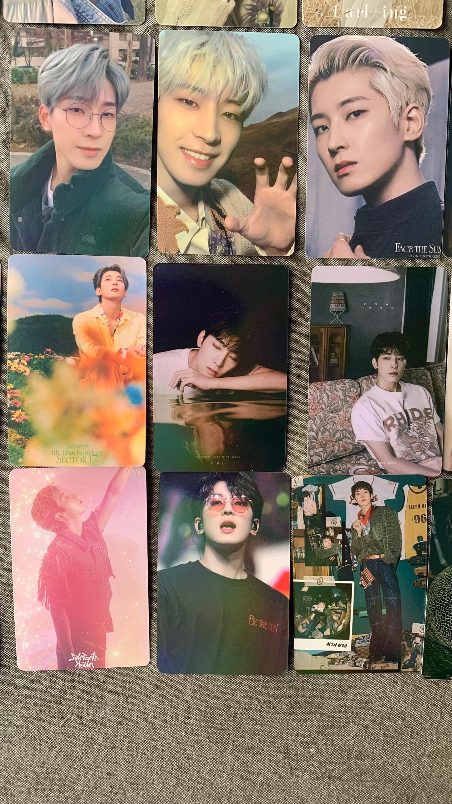 Wonwoo Seventeen 55pc/set KPOP Photocards SVT merch lomo card C066