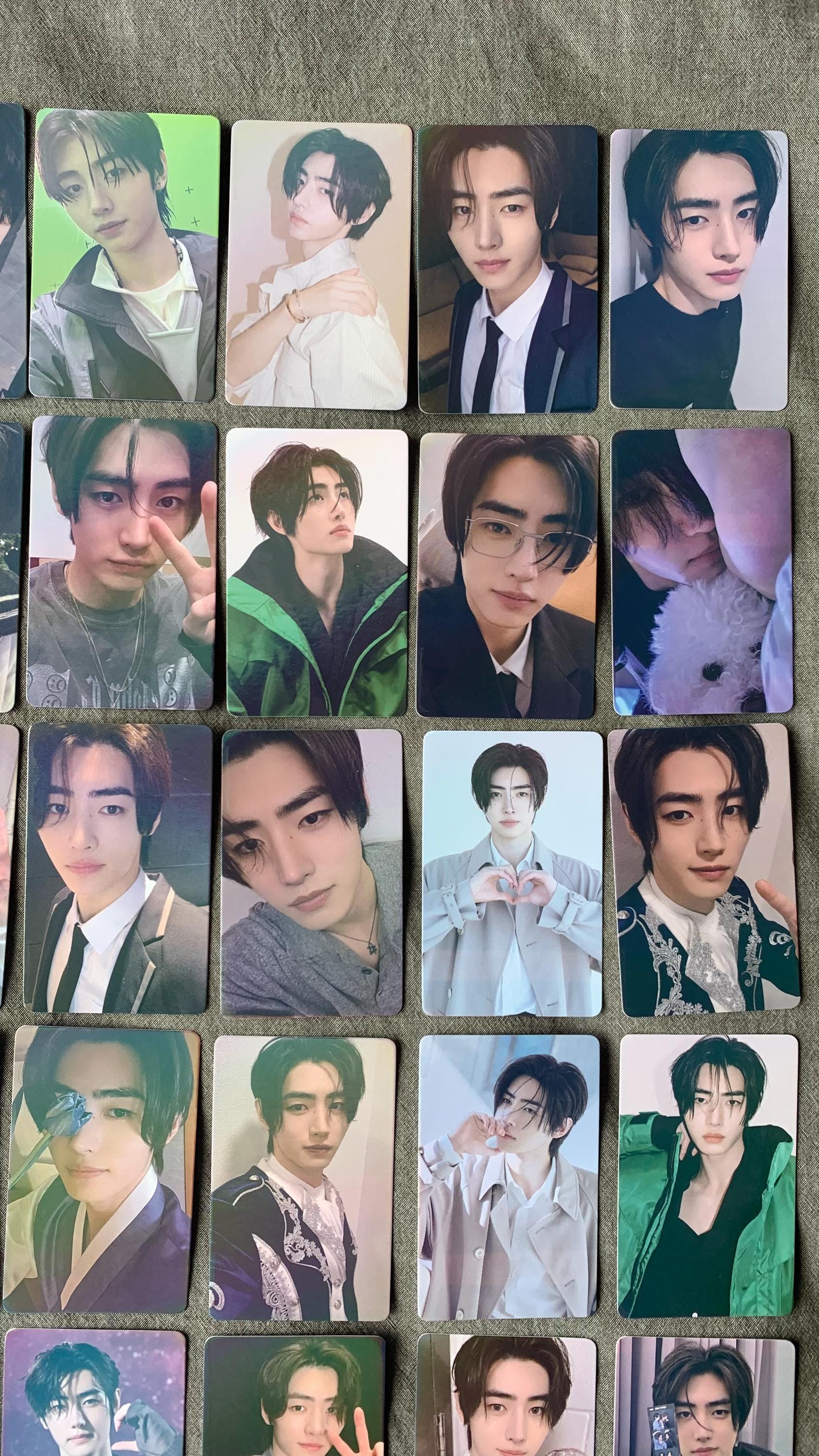 Sunghoon 55pc/set laser cards Enhypen Kpop boy group merch lomo photocards C070