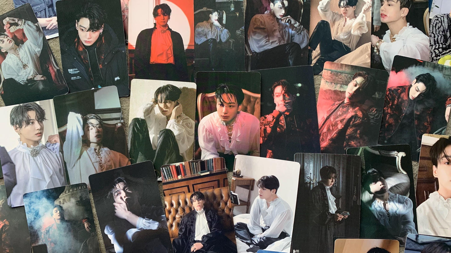 Jungkook 55pc lomo cards Kpop fan made Me, Myself photocards BTS gift C012