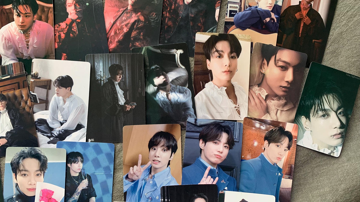 Jungkook 55pc lomo cards Kpop fan made Me, Myself photocards BTS gift C012