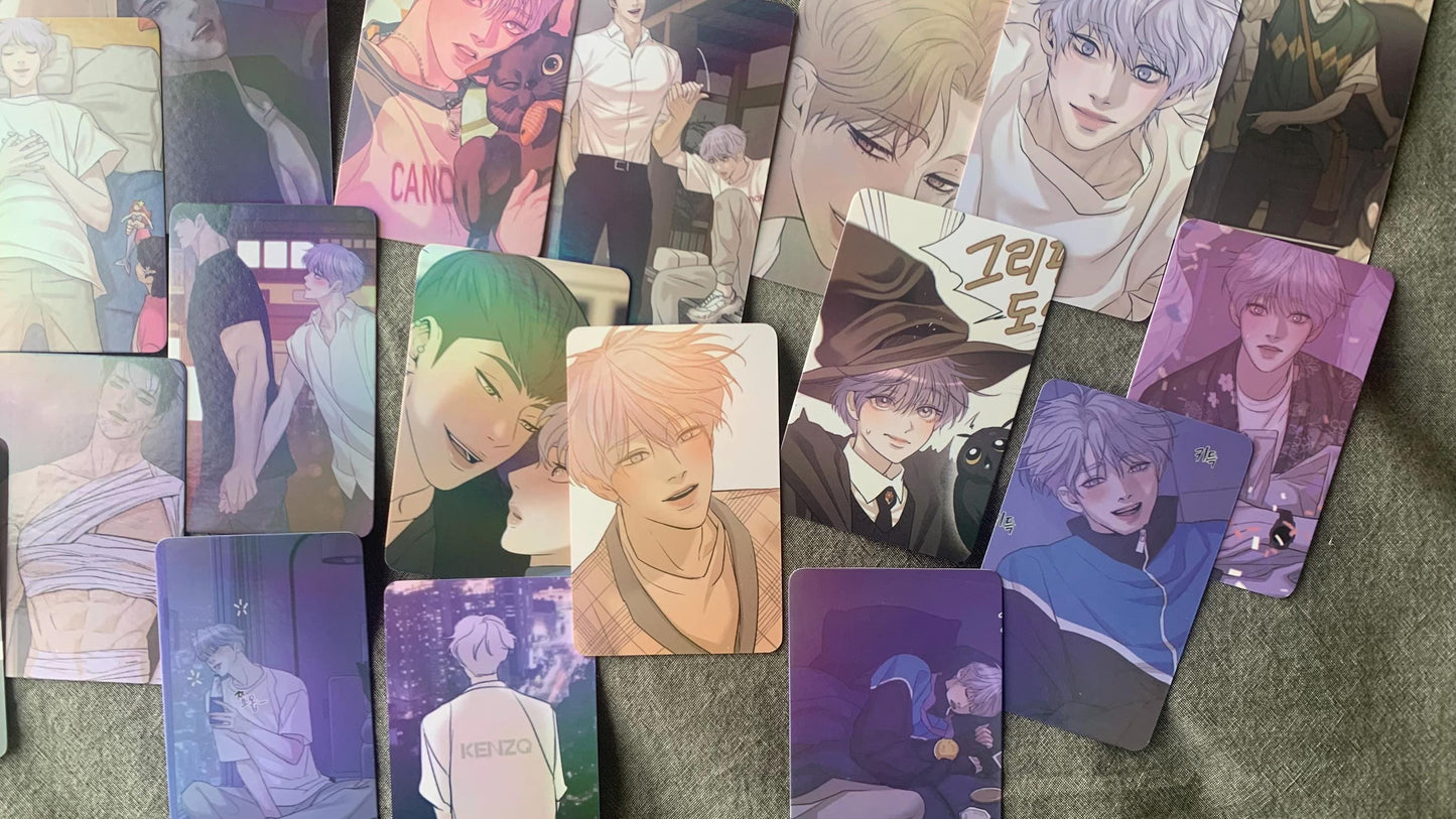 Pearl Boy 55pc Laser Lomo cards Kang Dooshik Jin Joosha Yaoi Korean Manhwa BL manga C016