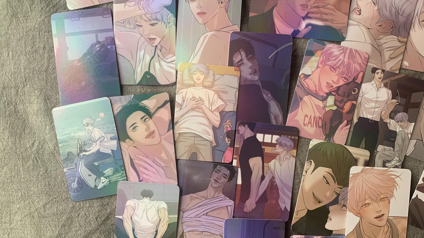 Pearl Boy 55pc Laser Lomo cards Kang Dooshik Jin Joosha Yaoi Korean Manhwa BL manga C016