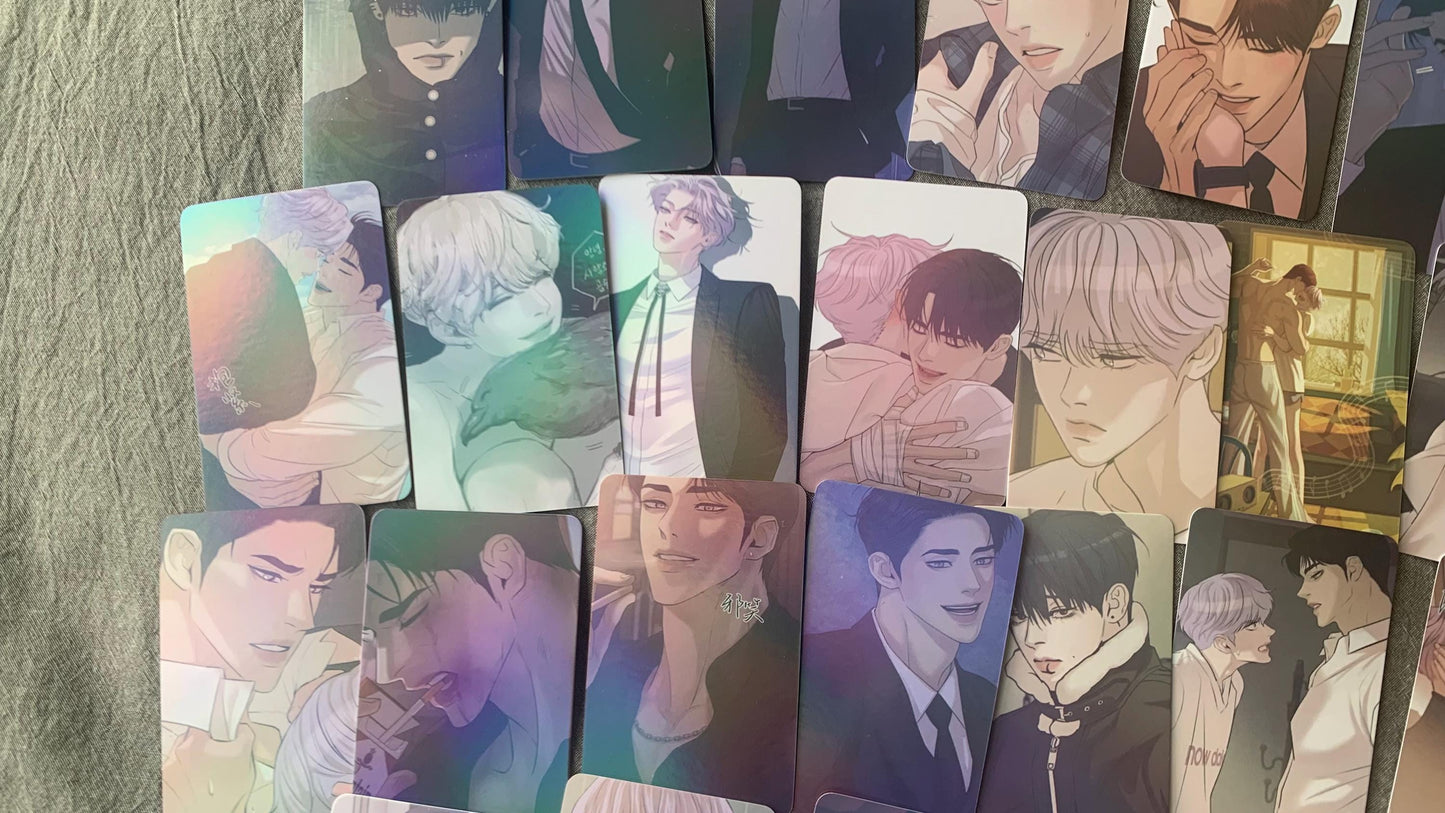 Pearl Boy 55pc Laser Lomo cards Kang Dooshik Jin Joosha Yaoi Korean Manhwa BL manga C016