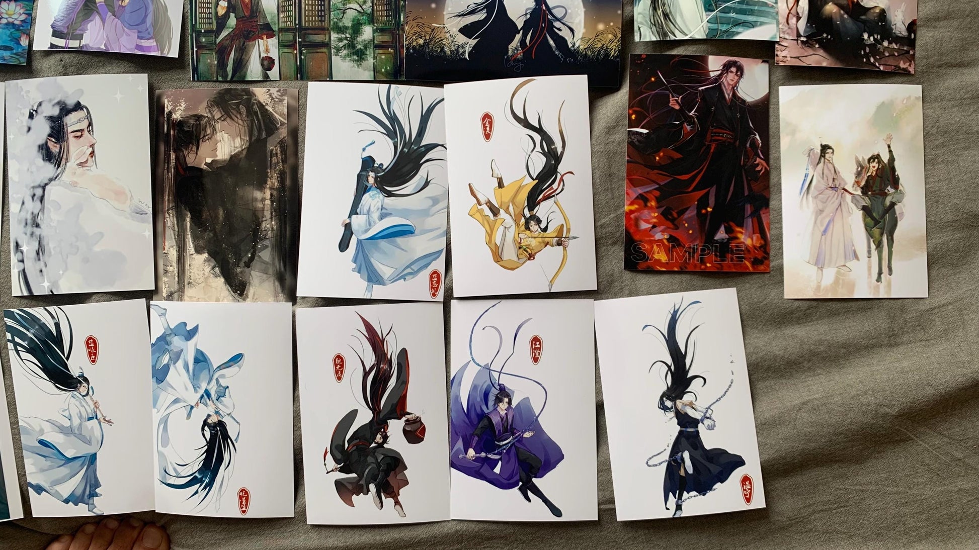 100pc MDZS photos! Wei Wuxian Lan Wangji Mo Dao Zu Shi Grandmaster of demonic cultivation Founder of Diabolism MDZS anime photo C017