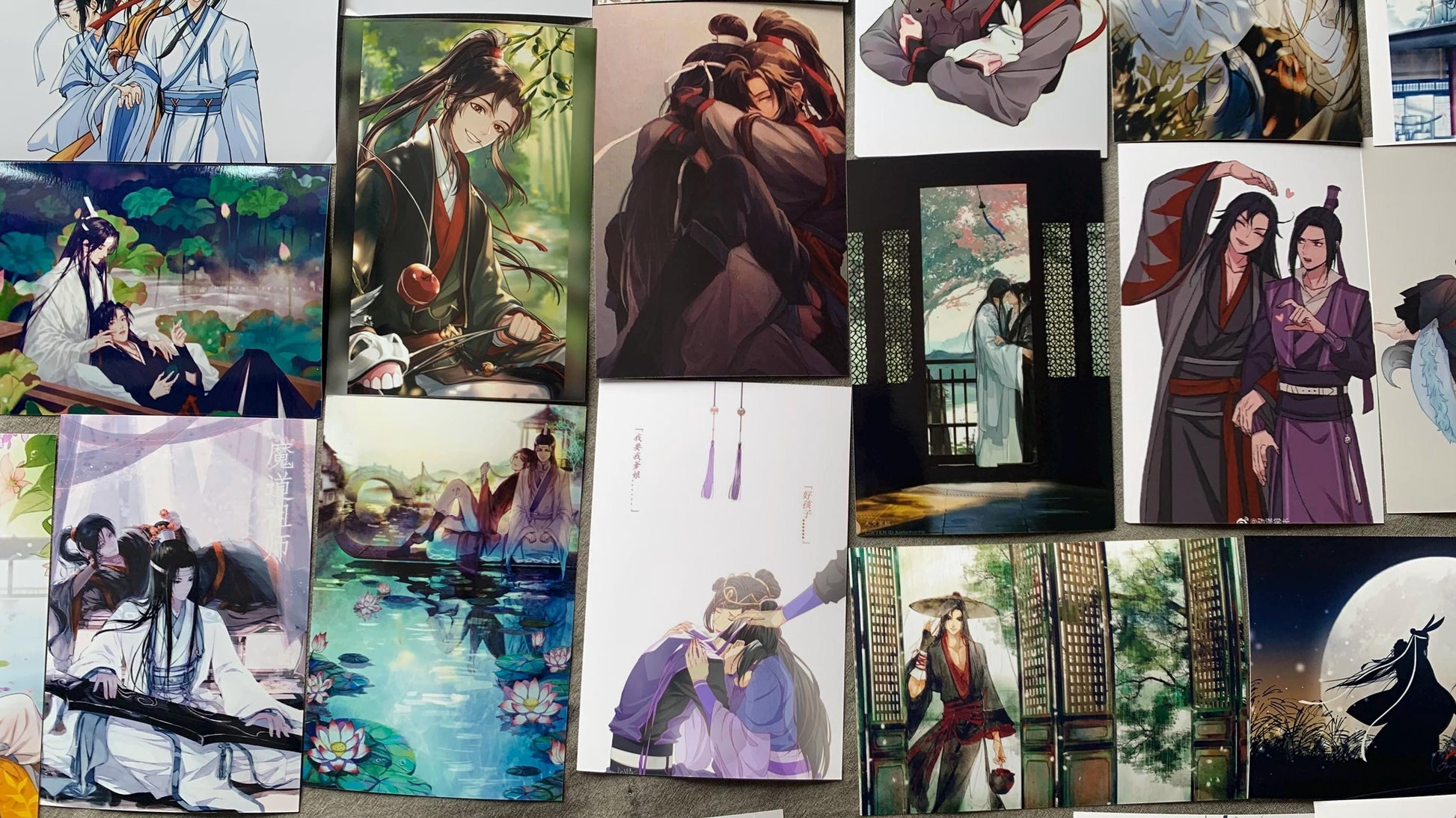 100pc MDZS photos! Wei Wuxian Lan Wangji Mo Dao Zu Shi Grandmaster of demonic cultivation Founder of Diabolism MDZS anime photo C017