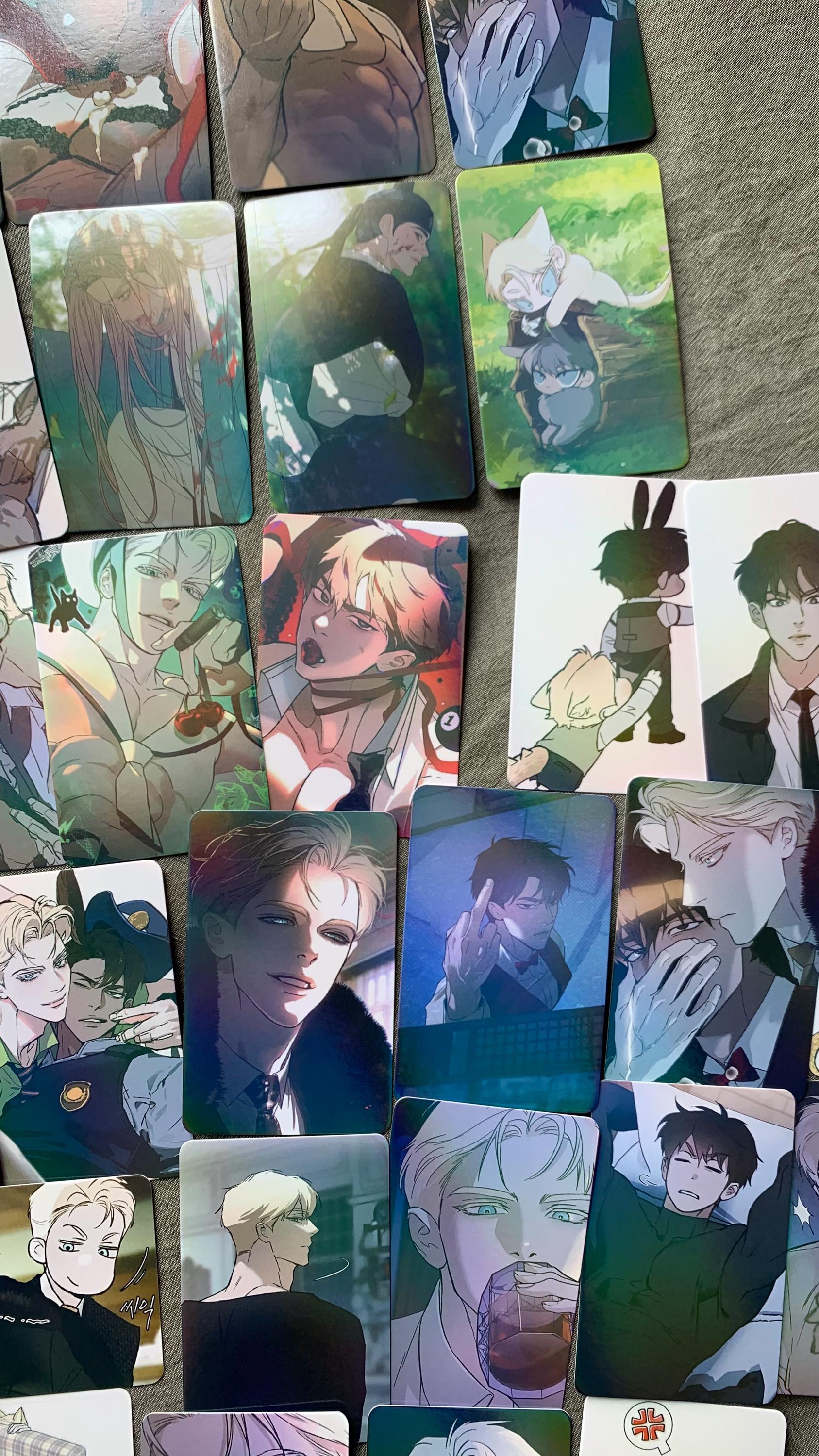 Codename Anatasia 55pc Laser Lomo cards Taekjoo Kwon Zhenya Yaoi Korean Manhwa BL manga C018