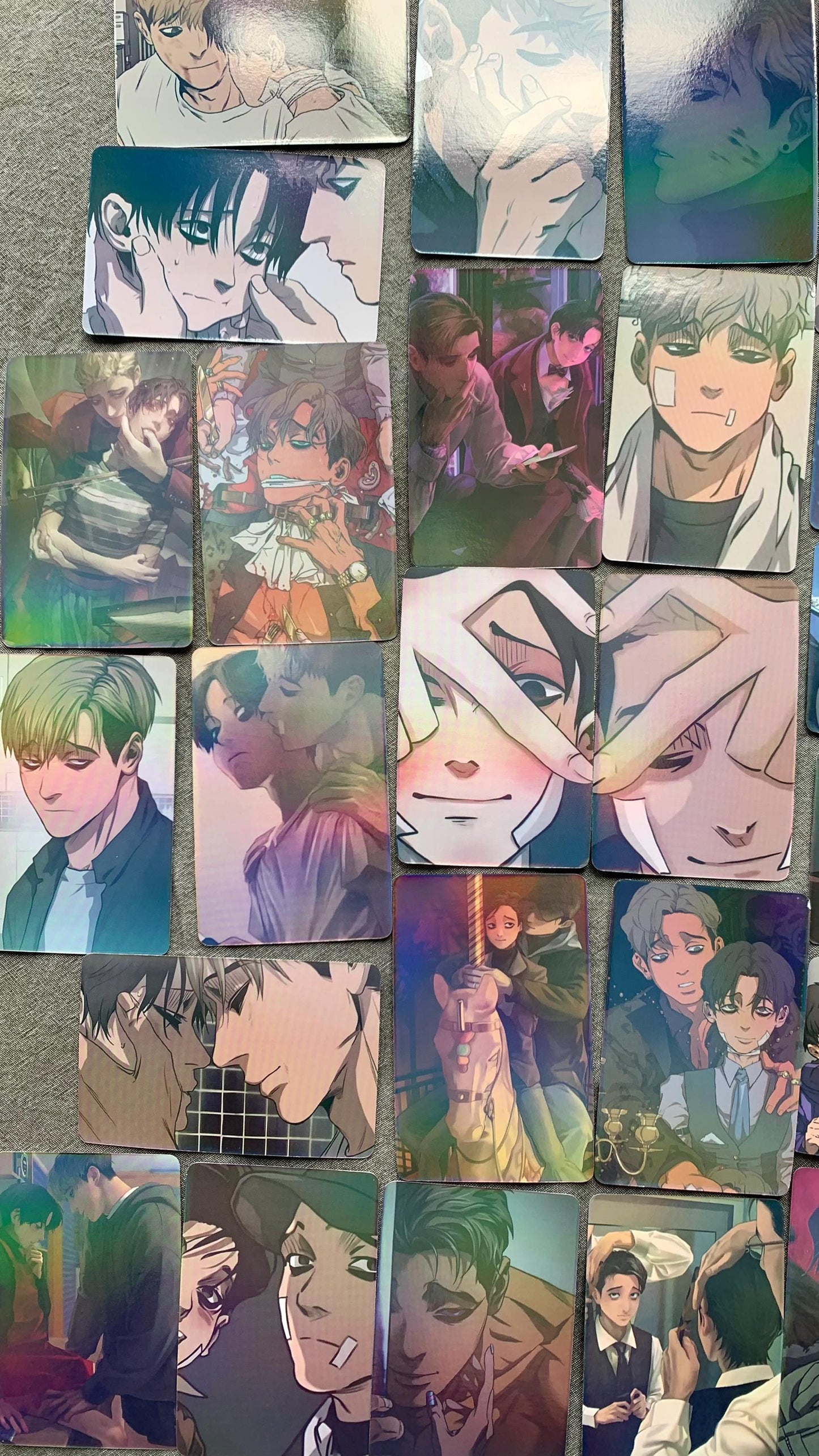 Killer Stalking 55pc Laser Lomo cards Yoon Bum Sangwoo Oh Yaoi Korean Manhwa BL manga C024