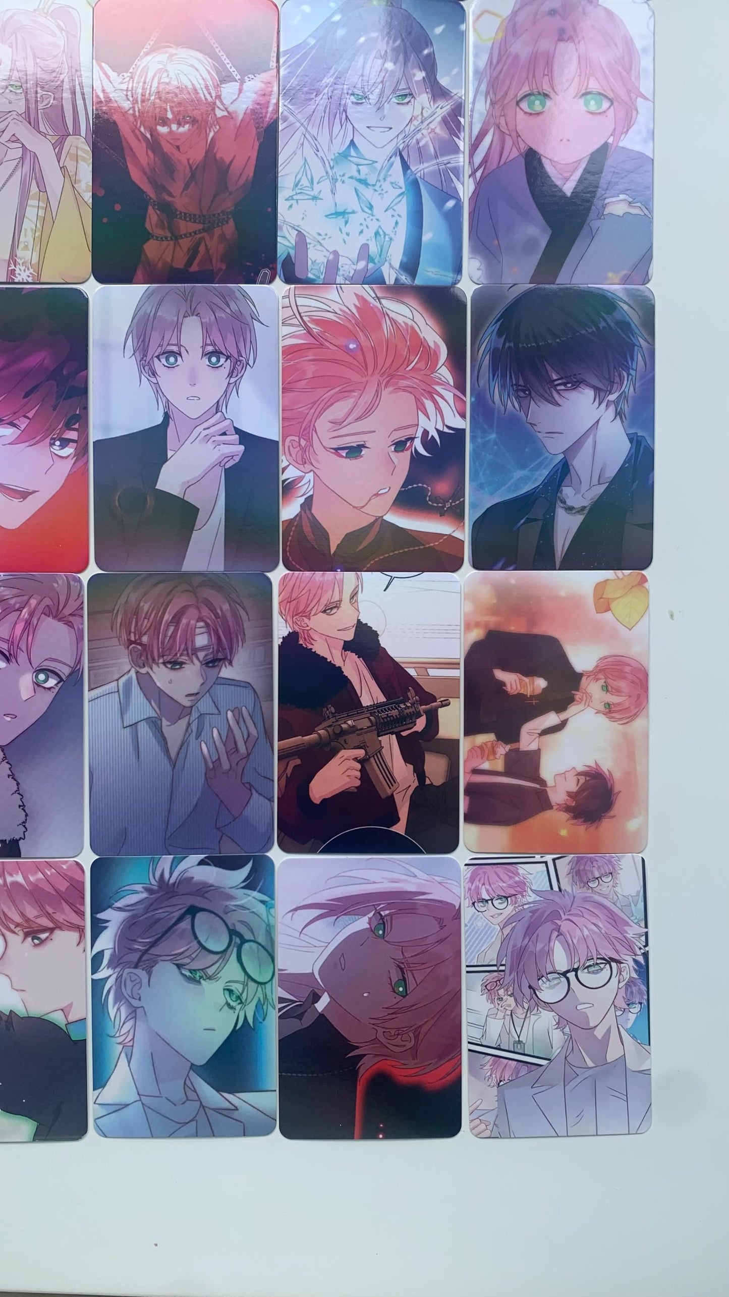 I Want to Be a Big Baddie 55pc Laser cards I Have To Be A Great Villain Yaoi Manhwa BL manga C085