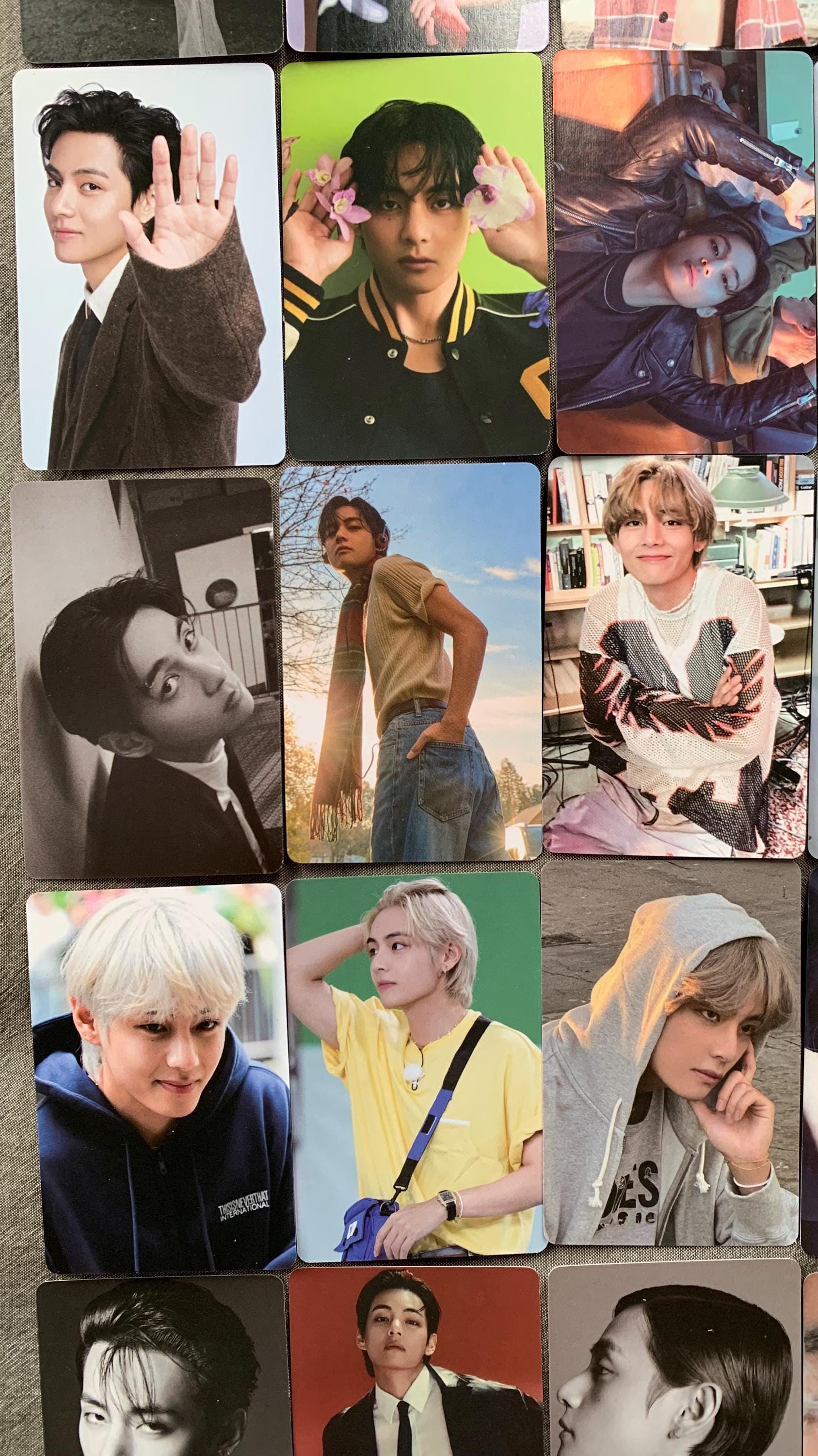 Taehyung 55pc lomo cards Kpop fan made photocards BTS gift C092