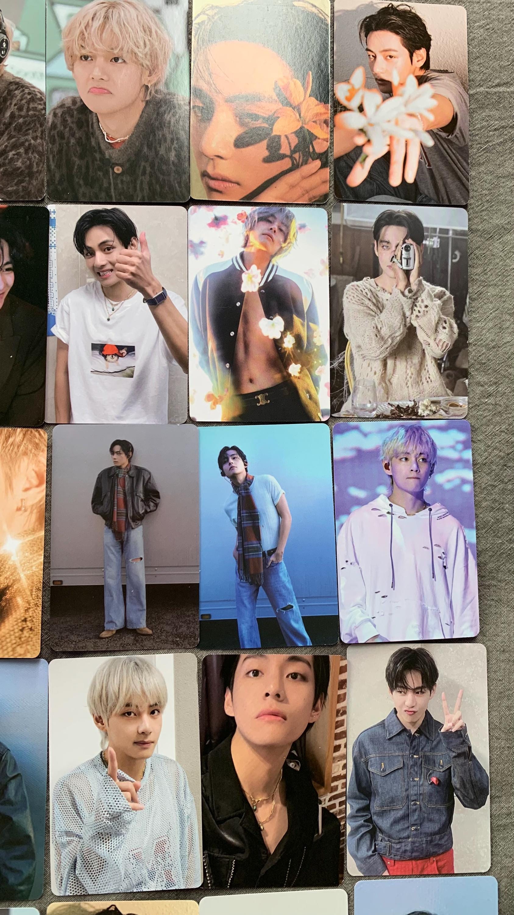 Taehyung 55pc lomo cards Kpop fan made photocards BTS gift C092