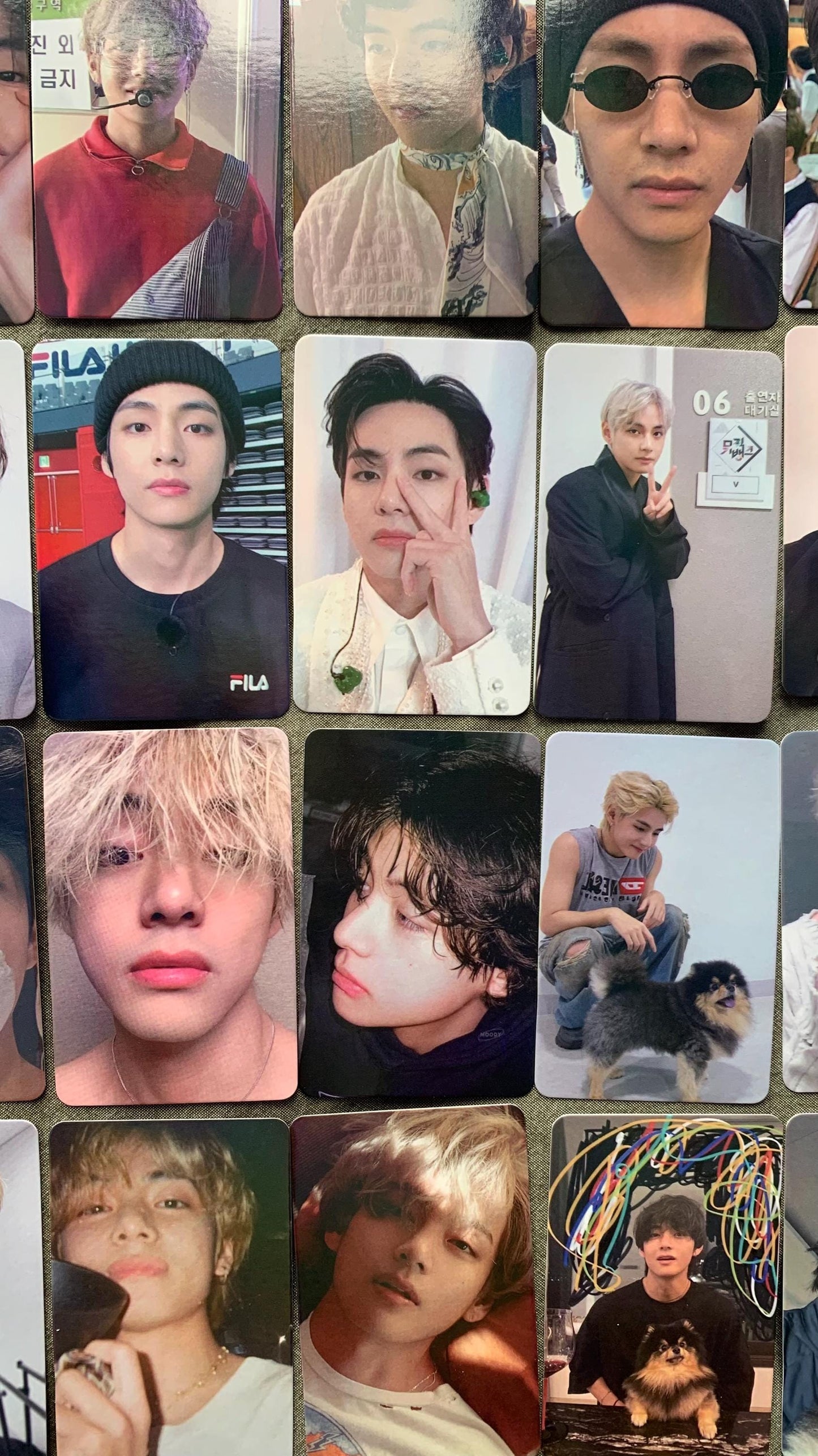 Taehyung 55pc lomo cards Kpop fan made photocards BTS gift C095