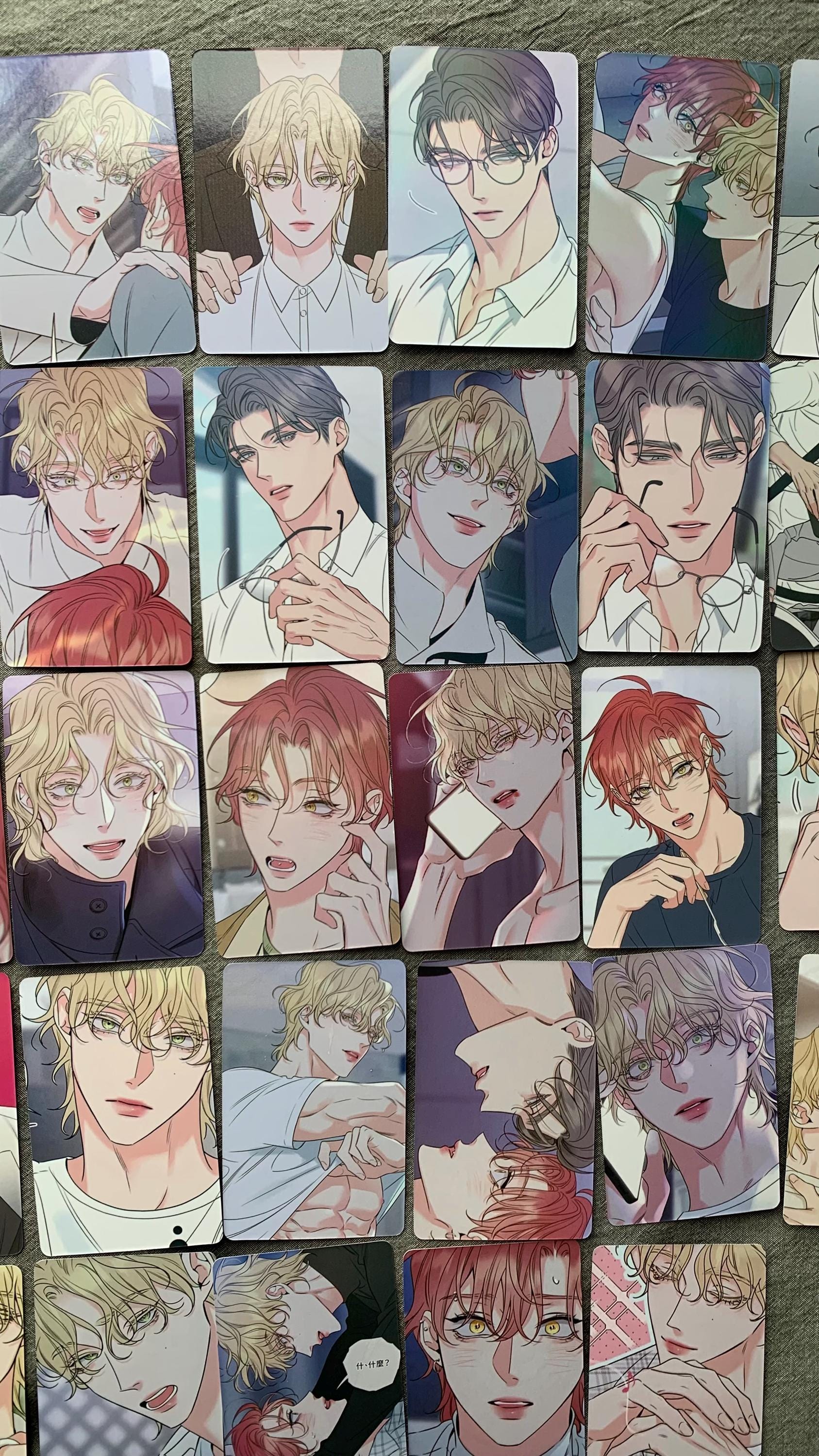 Honey Trouble 55pc Laser cards Jiheon YOON Wooju OHN Yaoi Manhwa BL manga C038