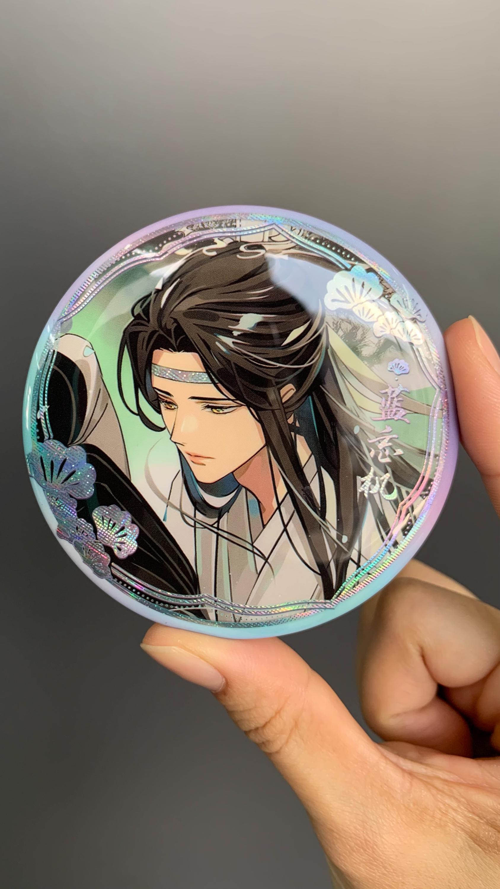 8pc/set MDZS badges! Wei Wuxian Lan Wangji Mo Dao Zu Shi Grandmaster of demonic cultivation Founder of Diabolism MDZS manghua goodies C039