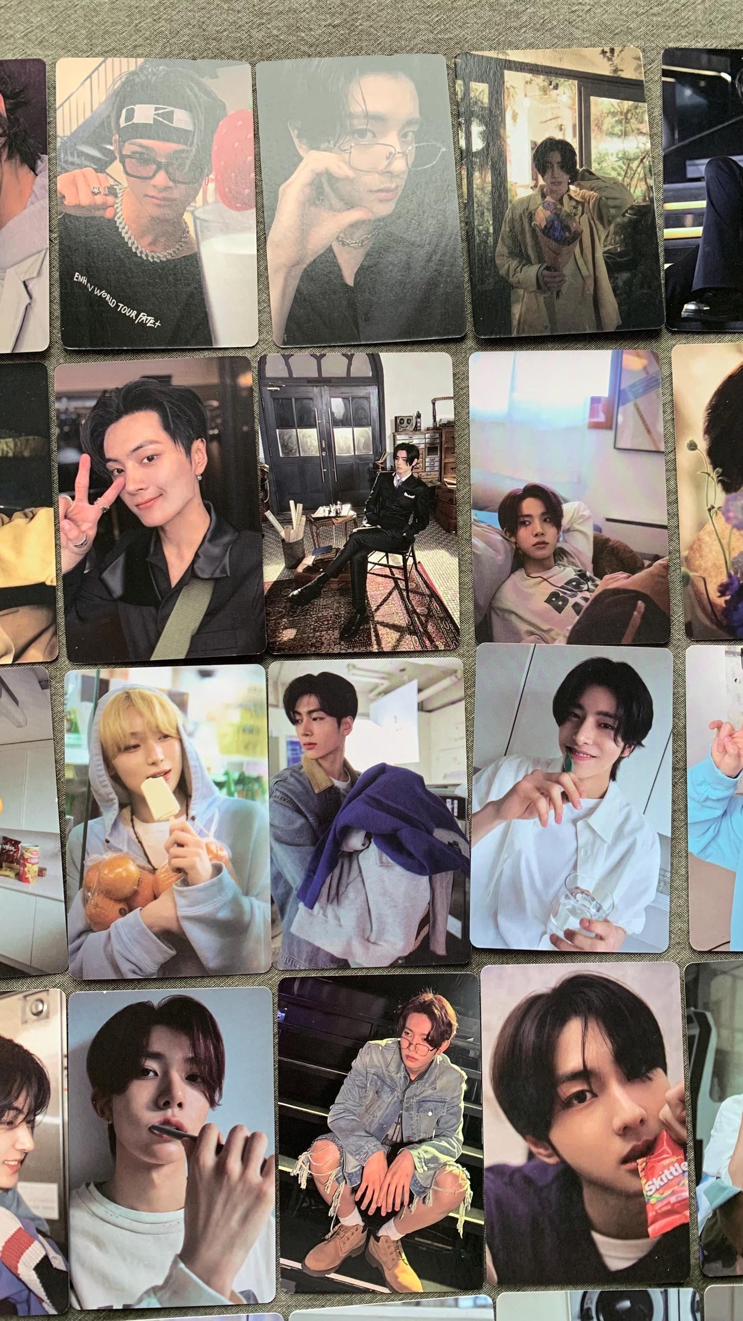 ENHYPEN 55pc/set laser cards Sunghoon Heeseung Sunoo Jungwon Ni-ki Jay Kpop boy group merch lomo photocards C110