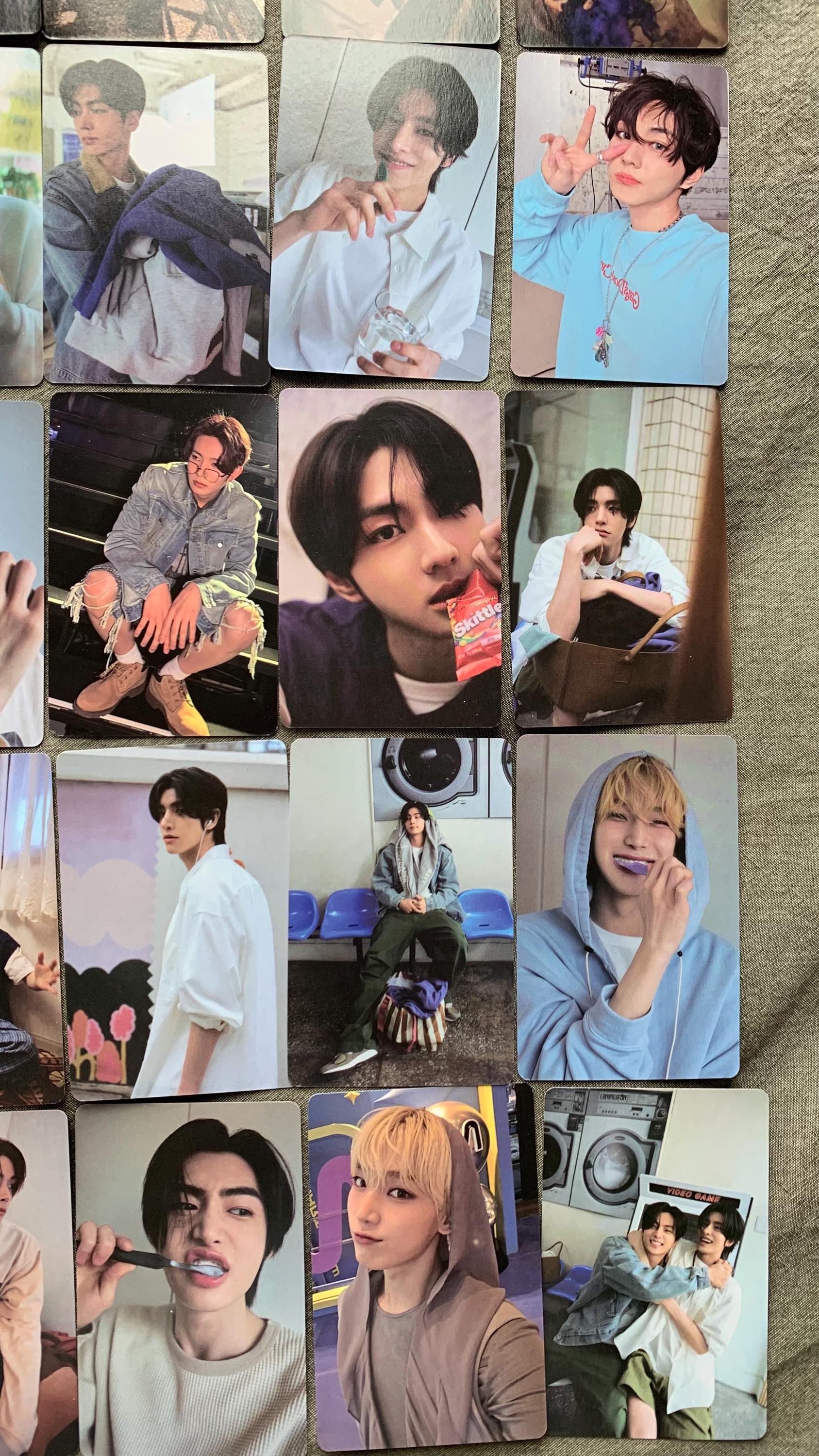 ENHYPEN 55pc/set laser cards Sunghoon Heeseung Sunoo Jungwon Ni-ki Jay Kpop boy group merch lomo photocards C110