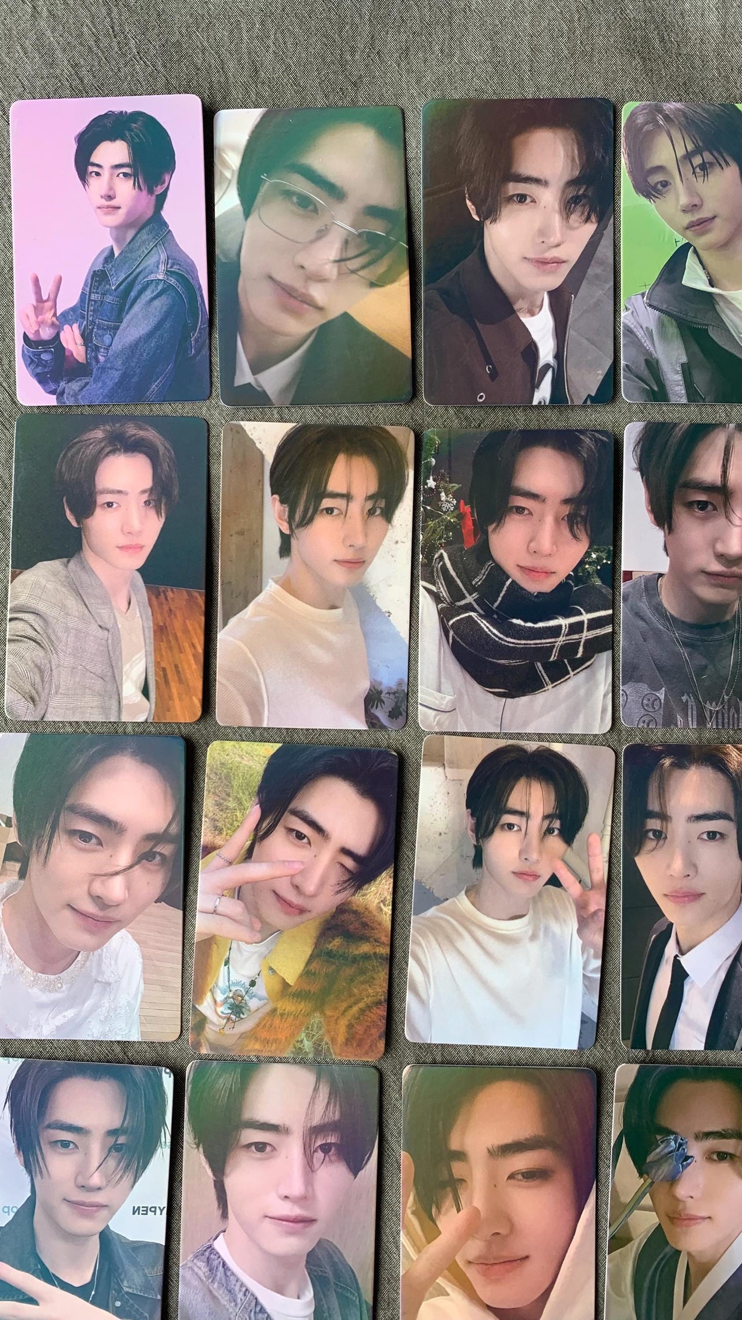 Sunghoon 55pc/set laser cards Enhypen Kpop boy group merch lomo photocards C070