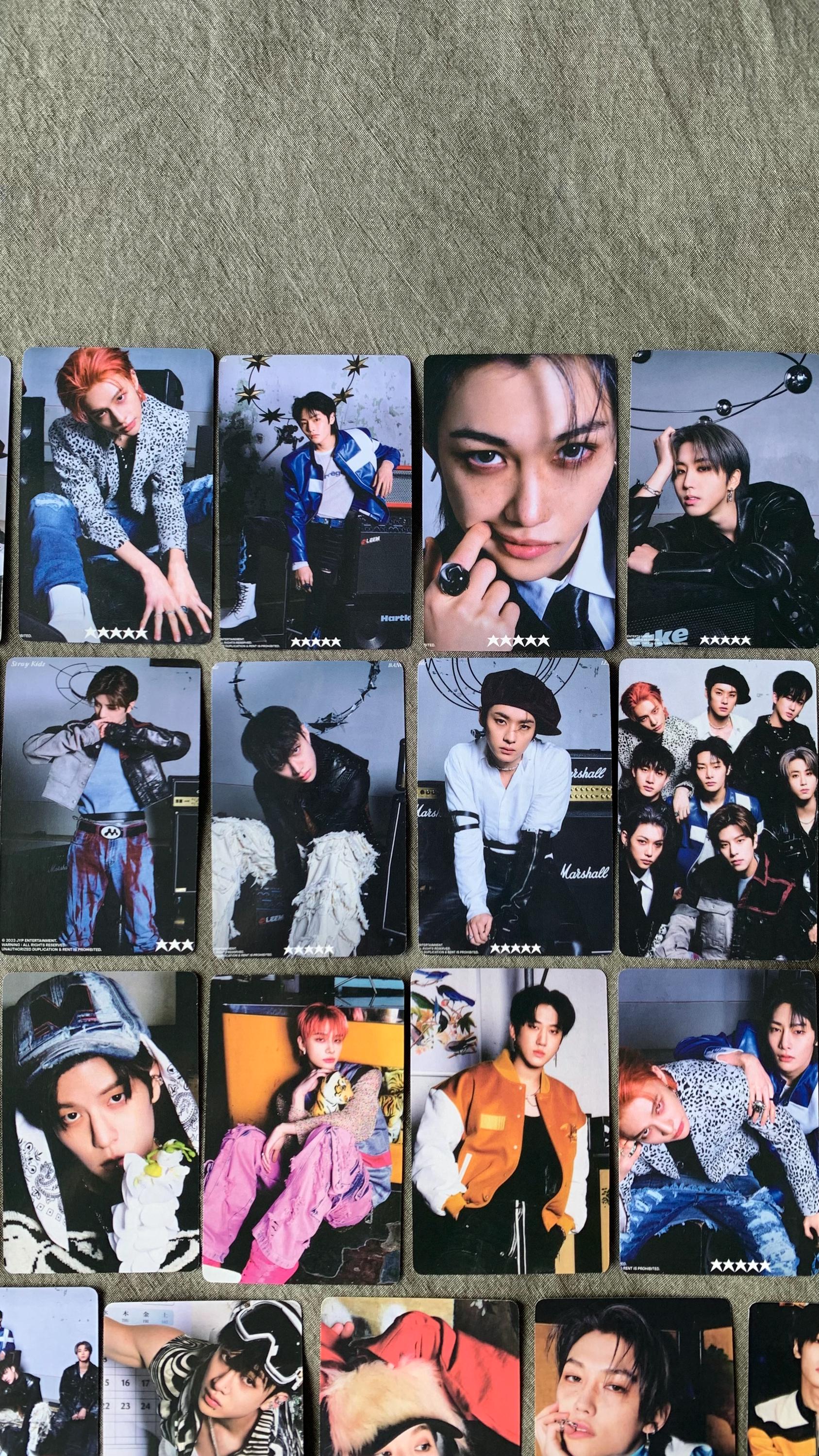 Stray Kids 55pc lomo cards Chk Chk Boom 5 stars Merch KPOP Photocards Felix Bangchan Leeknow Hyunjin Lomo Card C072