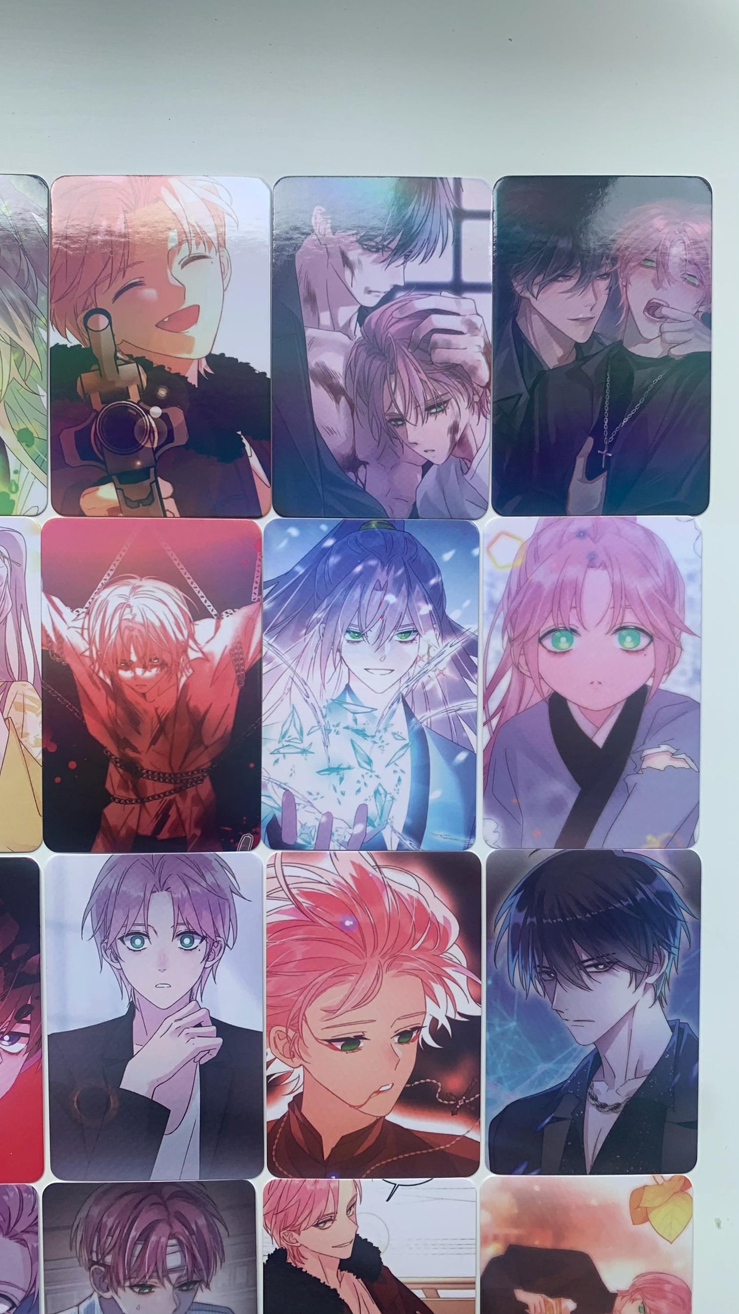 I Want to Be a Big Baddie 55pc Laser cards I Have To Be A Great Villain Yaoi Manhwa BL manga C085