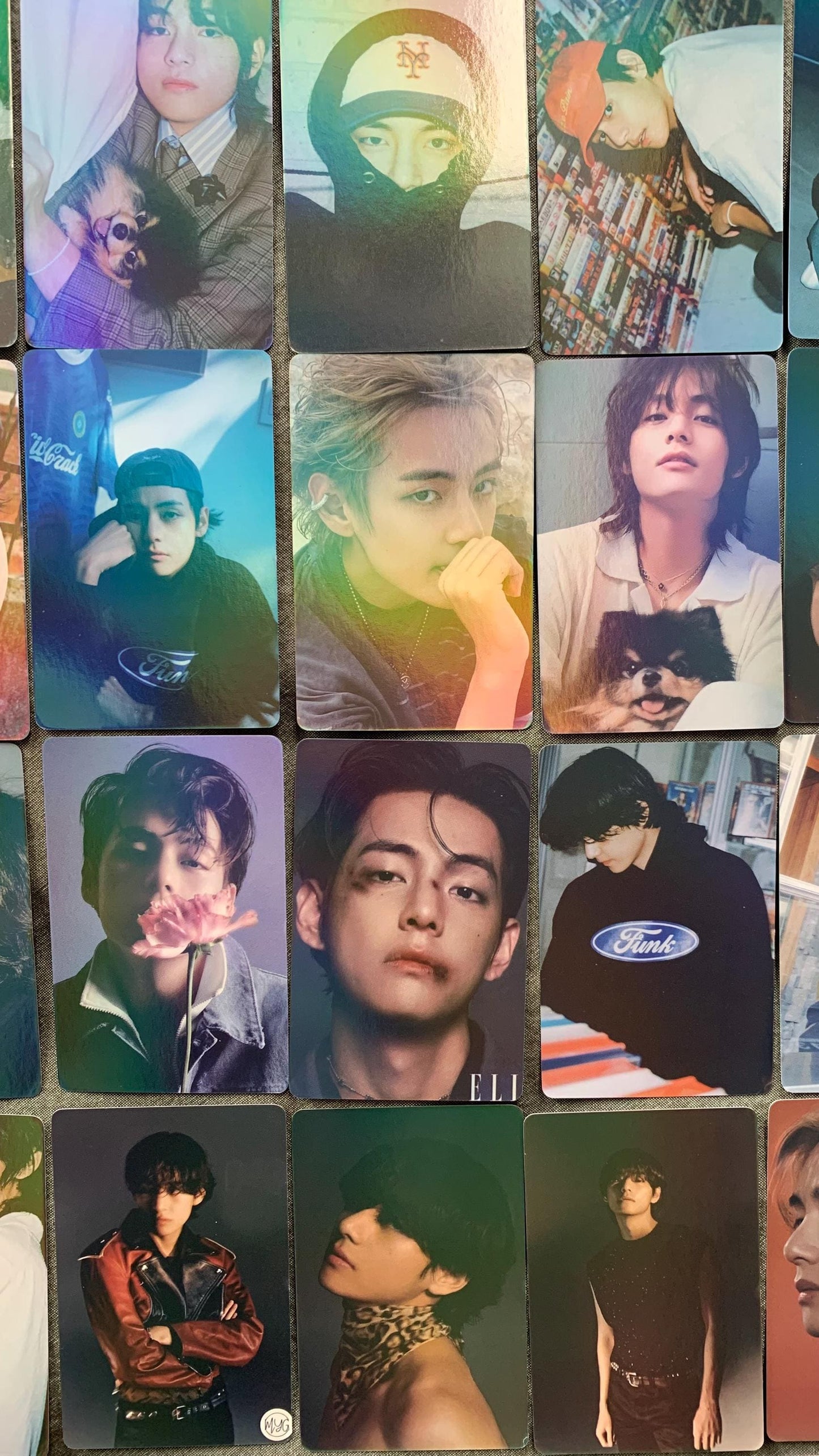 Taehyung 55pc lomo cards Kpop fan made photocards BTS gift C091