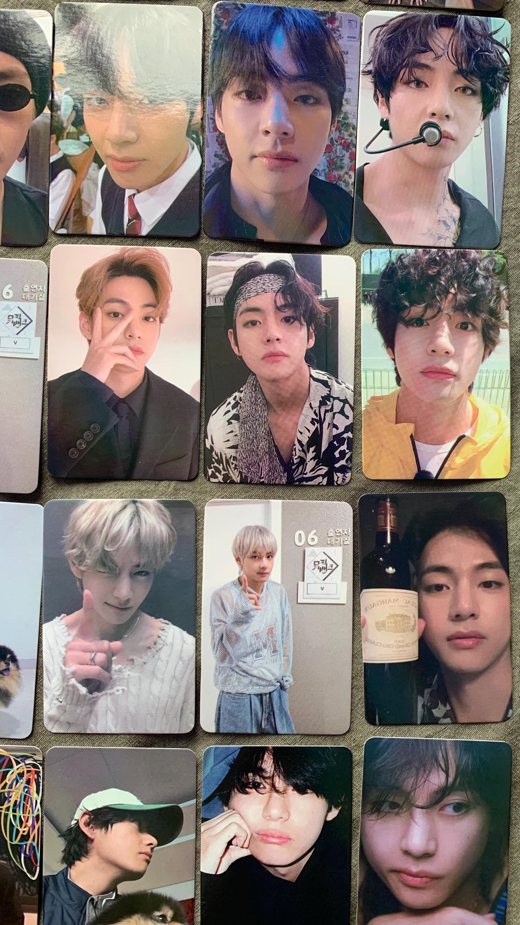 Taehyung 55pc lomo cards Kpop fan made photocards BTS gift C095