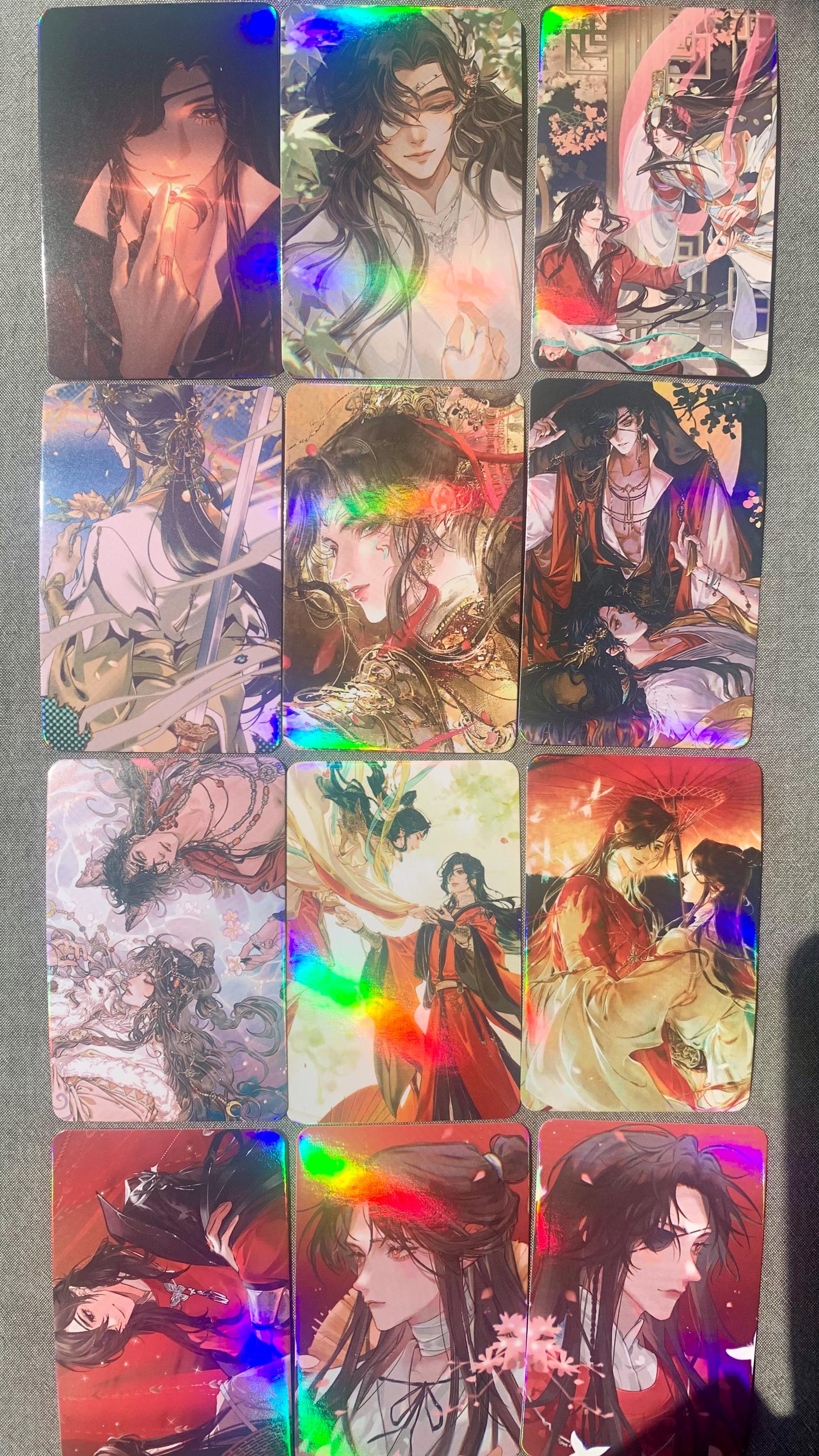 Tian Guan Ci Fu 55pc Laser Lomo Cards TGCF Xie Lian Hua Cheng HD Photocard Fans Collection Gift C134