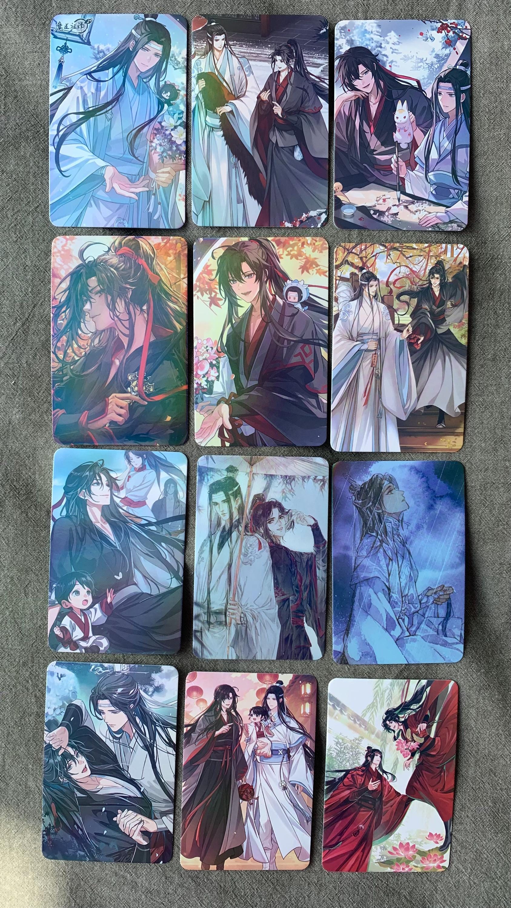 Tian Guan Ci Fu 55pc Laser Lomo Cards TGCF Xie Lian Hua Cheng HD Photocard Fans Collection Gift C134