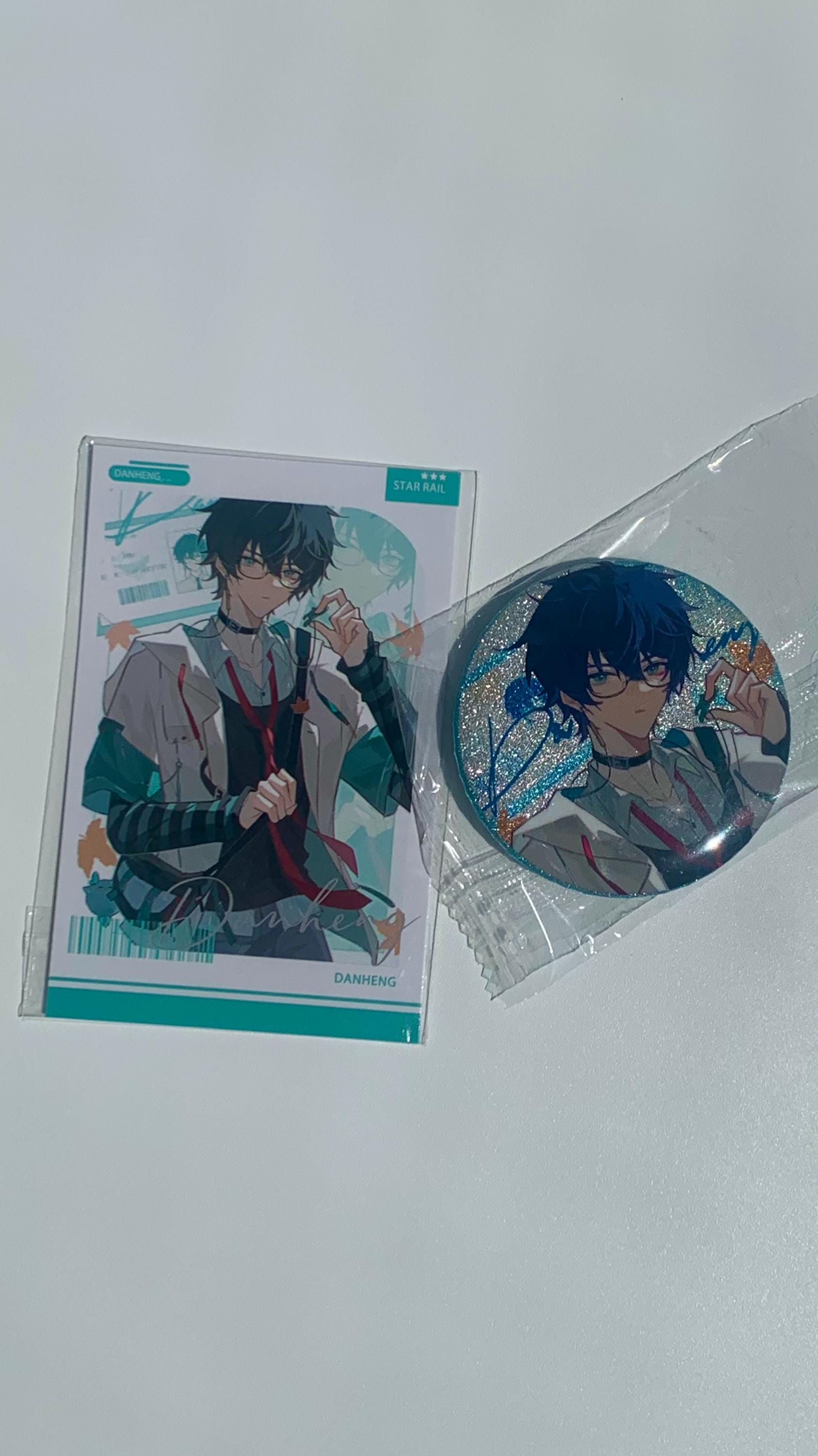 DanHeng Badge and Postcard Honkai: Star Rail Blade Imbibitor Aventurine Jing Yuan ACG gamer gift C146