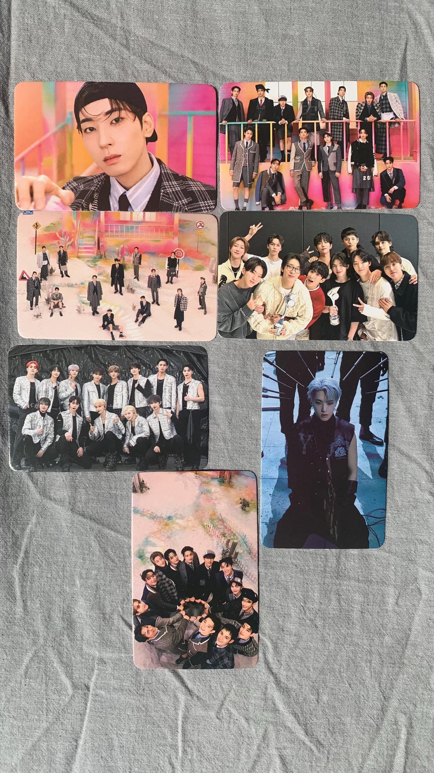 Seventeen 55pc/set Laser Photocards SCoups Jeonghan Joshua Jun Hoshi Wonwoo Woozi DK Mingyu The8 Seungkwan Vernon Dino Kpop Lomo Card C166