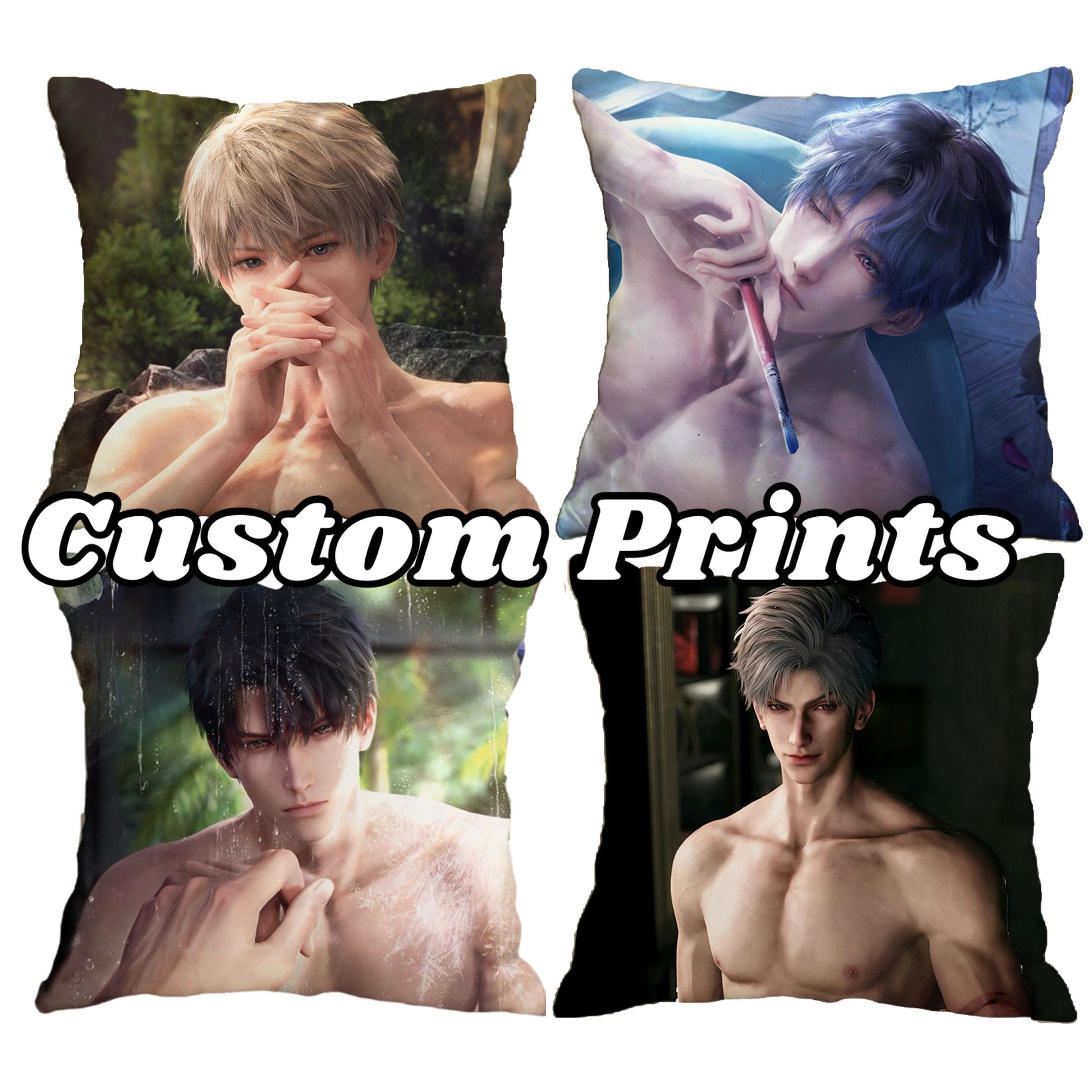Custom Print Pillow - Love and Deepspace Sylus Xavier Rafayel Zayne Caleb ACG gamer gift C172