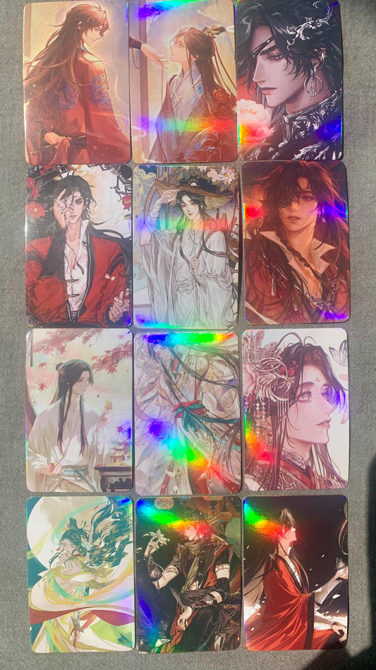 Tian Guan Ci Fu 55pc Laser Lomo Cards TGCF Xie Lian Hua Cheng HD Photocard Fans Collection Gift C134