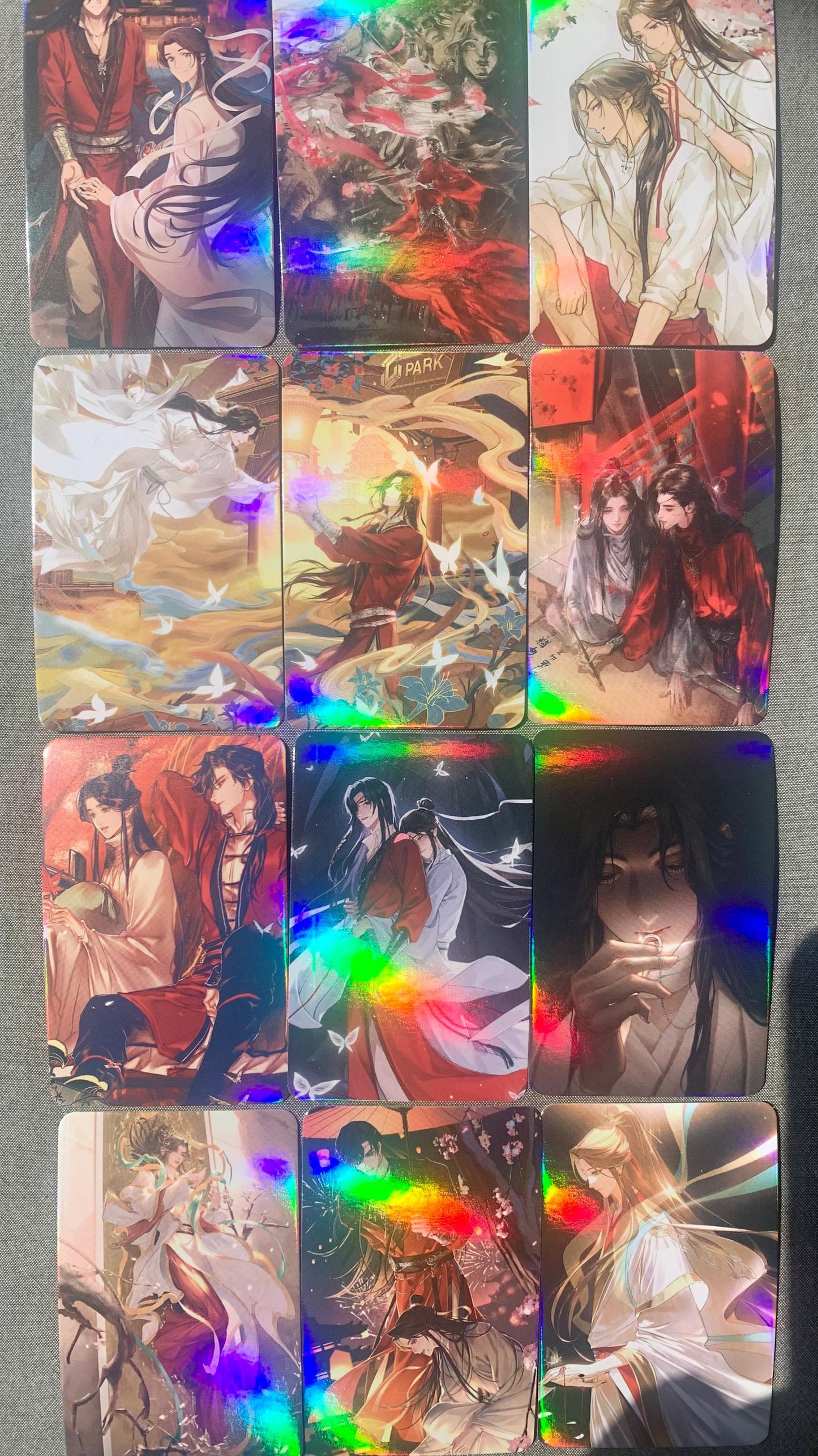 Tian Guan Ci Fu 55pc Laser Lomo Cards TGCF Xie Lian Hua Cheng HD Photocard Fans Collection Gift C134