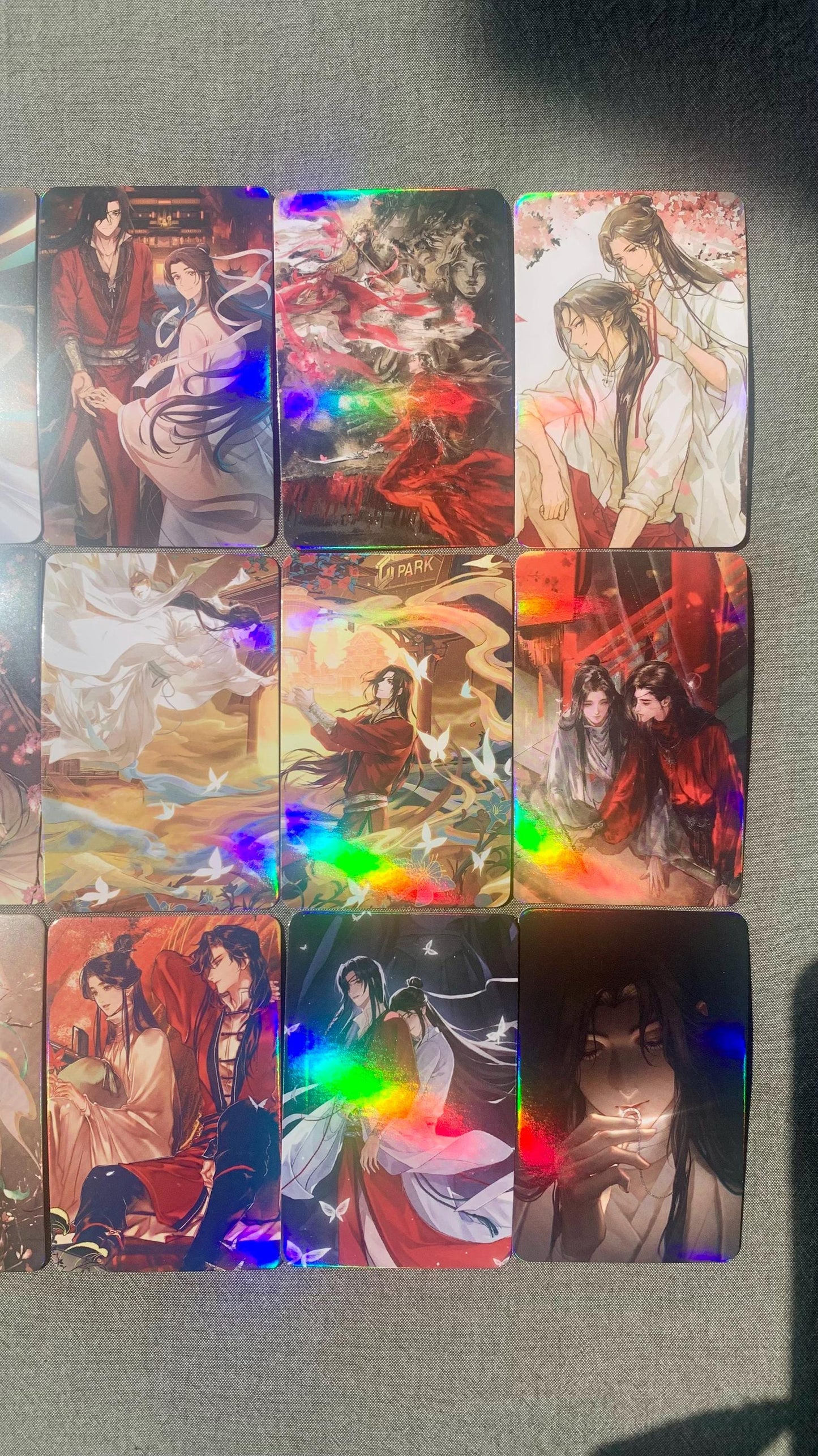 Tian Guan Ci Fu 55pc Laser Lomo Cards TGCF Xie Lian Hua Cheng HD Photocard Fans Collection Gift C134