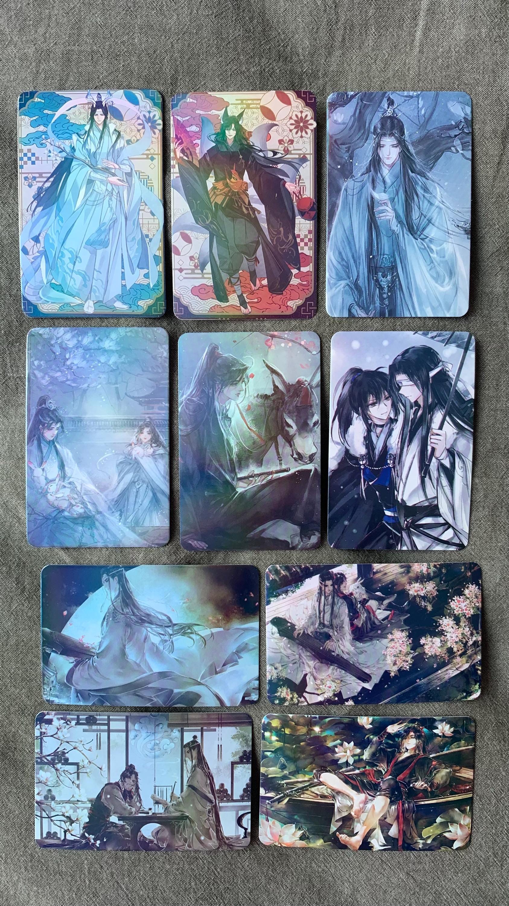Tian Guan Ci Fu 55pc Laser Lomo Cards TGCF Xie Lian Hua Cheng HD Photocard Fans Collection Gift C134