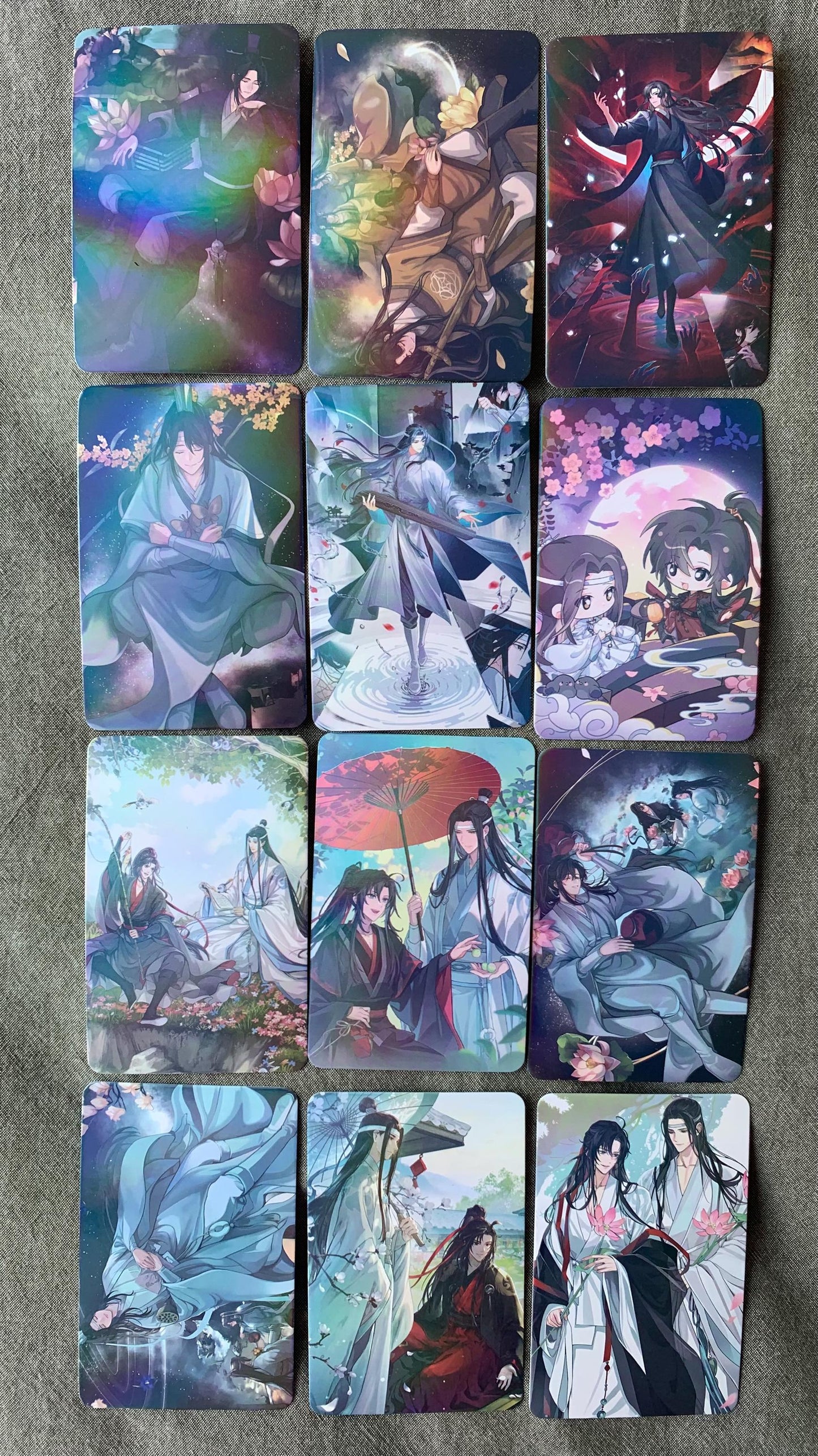 Tian Guan Ci Fu 55pc Laser Lomo Cards TGCF Xie Lian Hua Cheng HD Photocard Fans Collection Gift C134