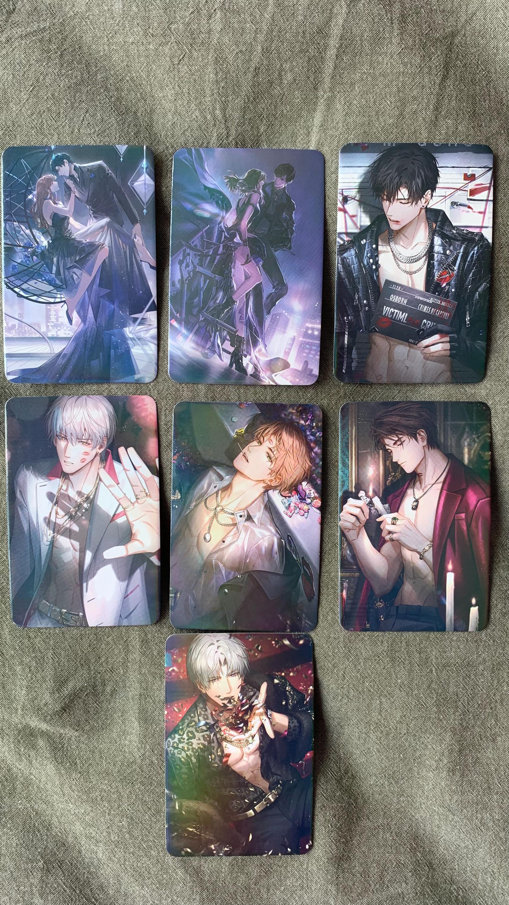 Light and Night 55pc Lomo Cards Otome Game BL manga Collectible gift C139