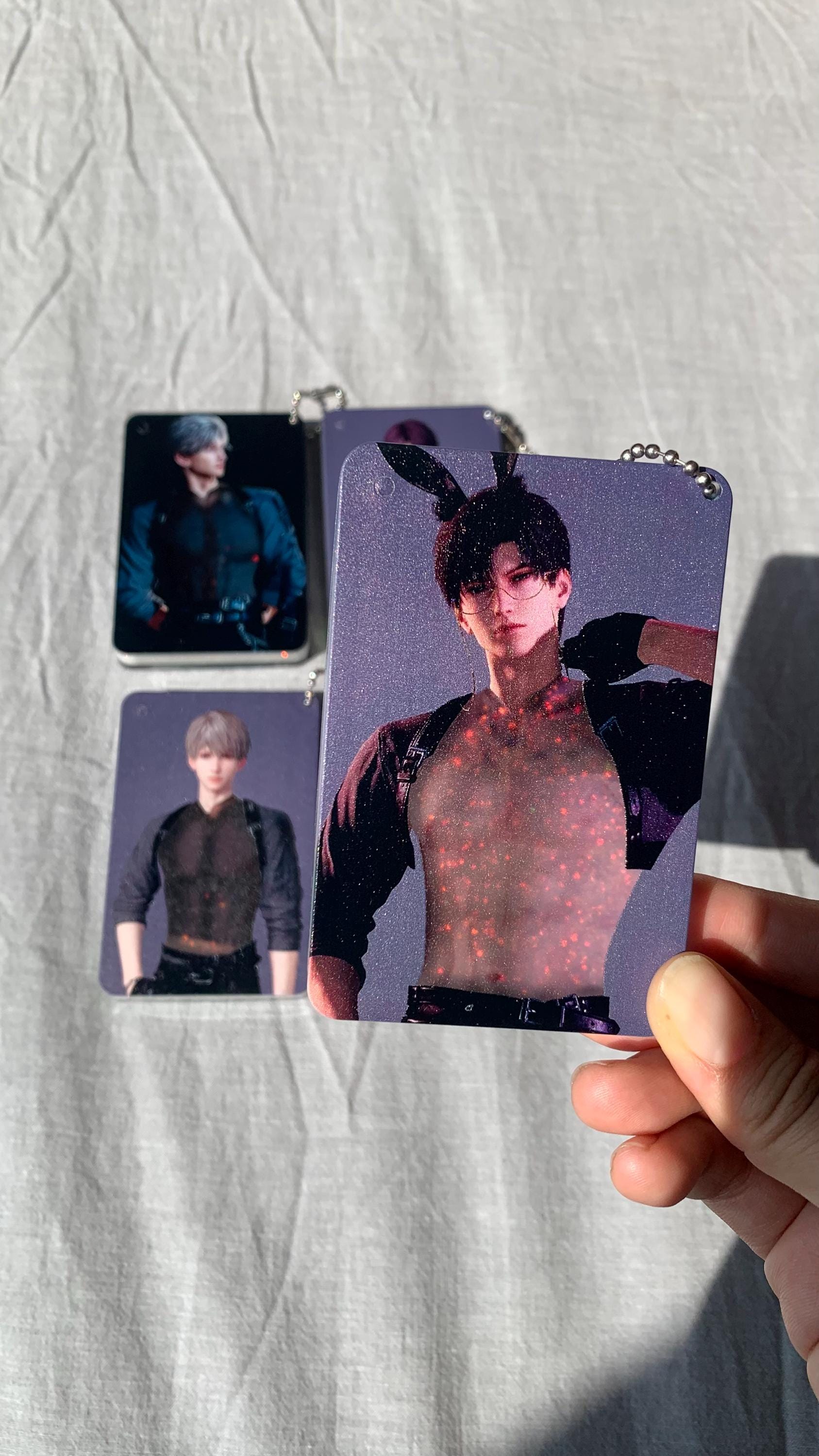 Love and Deepspace Acrylic quicksand keychains Sylus Xavier Rafayel Zayne Otoge gamer gift C186