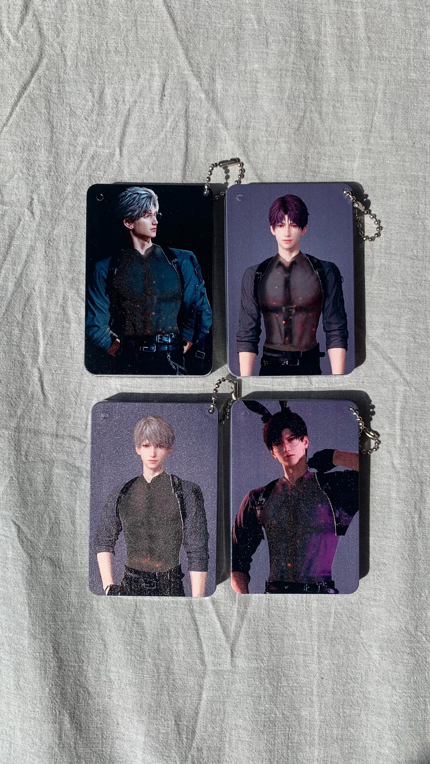 Love and Deepspace Acrylic quicksand keychains Sylus Xavier Rafayel Zayne Otoge gamer gift C186