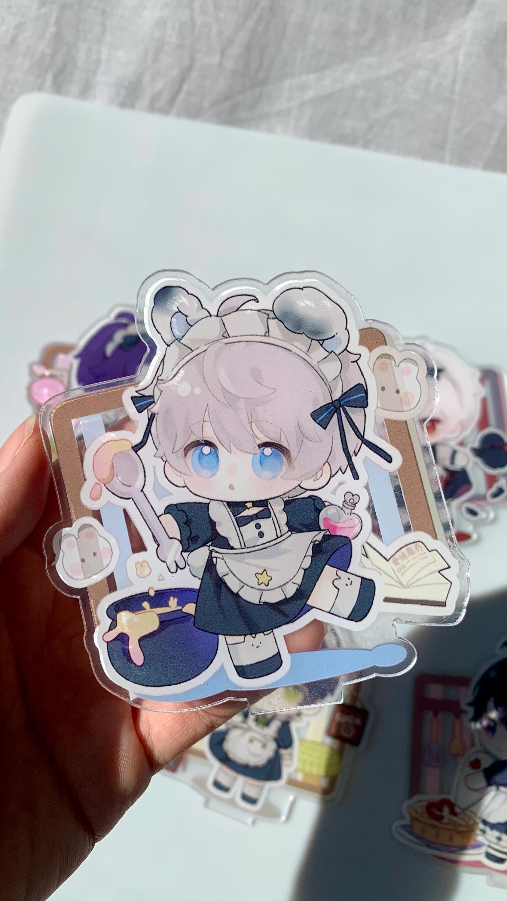 Chibi Standees! Love and Deepspace lolita Sylus Xavier Rafayel Zayne Caleb Otoge gamer gift C199