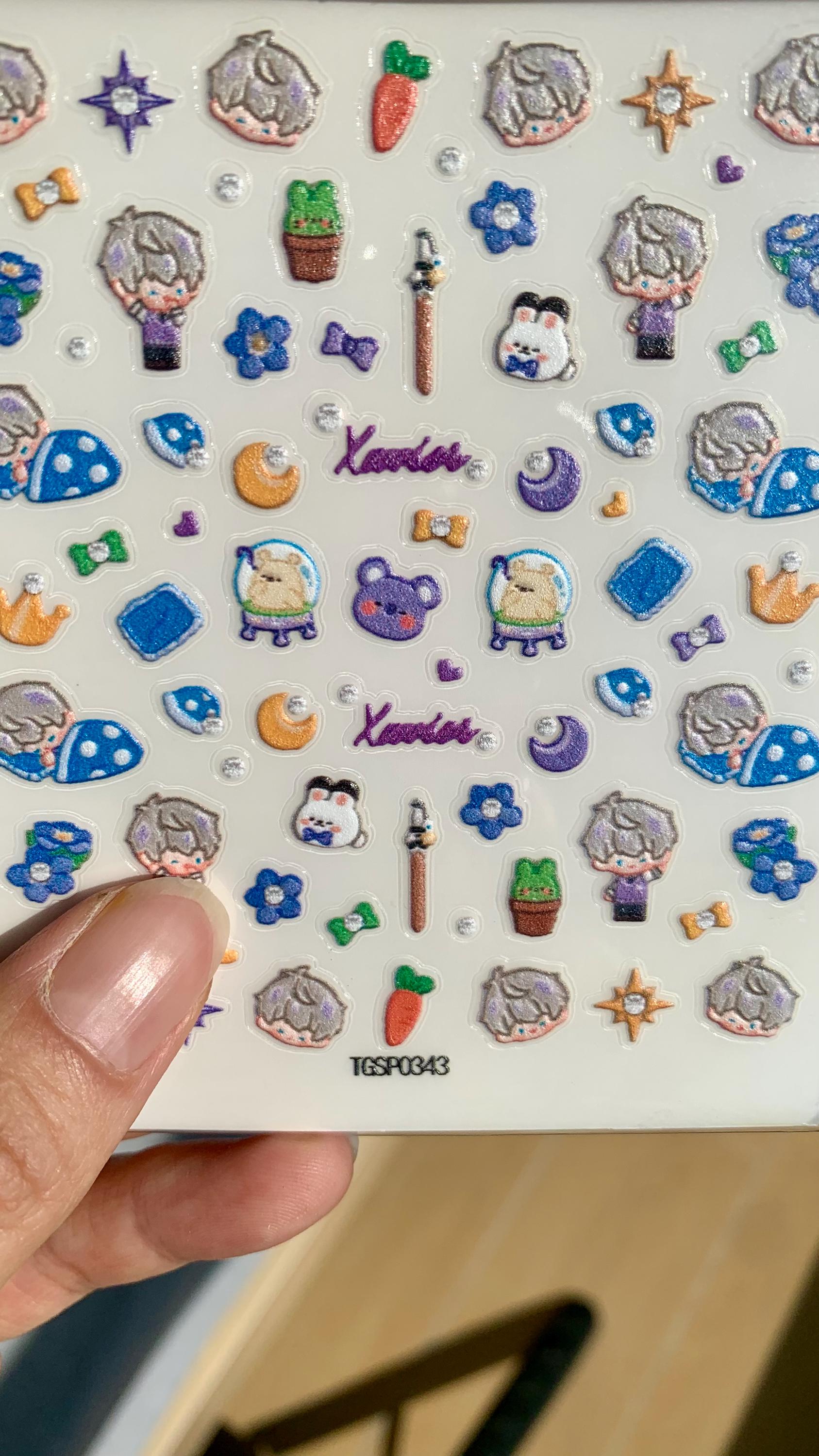 Nail Stickers! Love and Deepspace Sylus Xavier Rafayel Zayne Otoge gamer gift C197