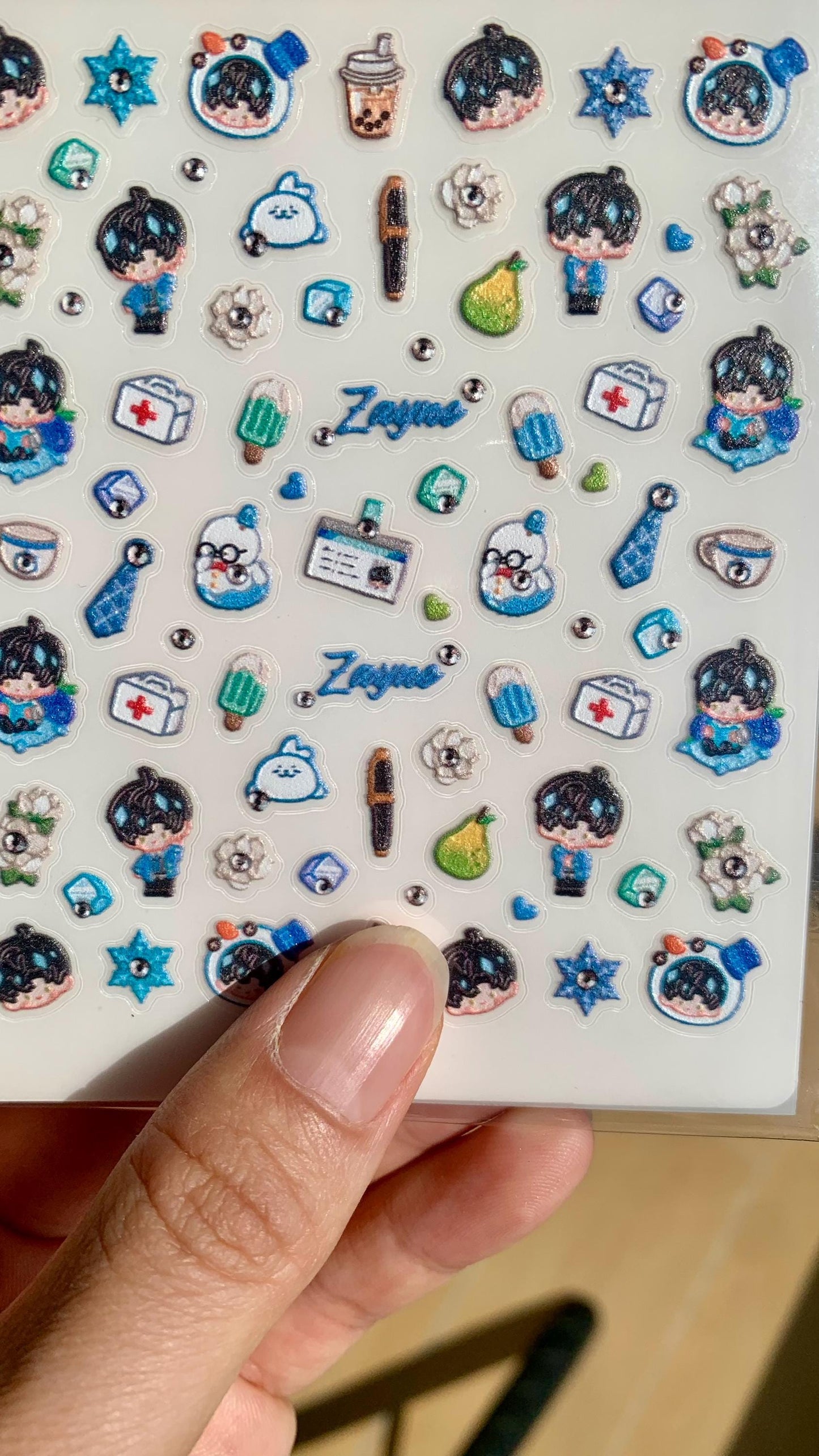 Nail Stickers! Love and Deepspace Sylus Xavier Rafayel Zayne Otoge gamer gift C197